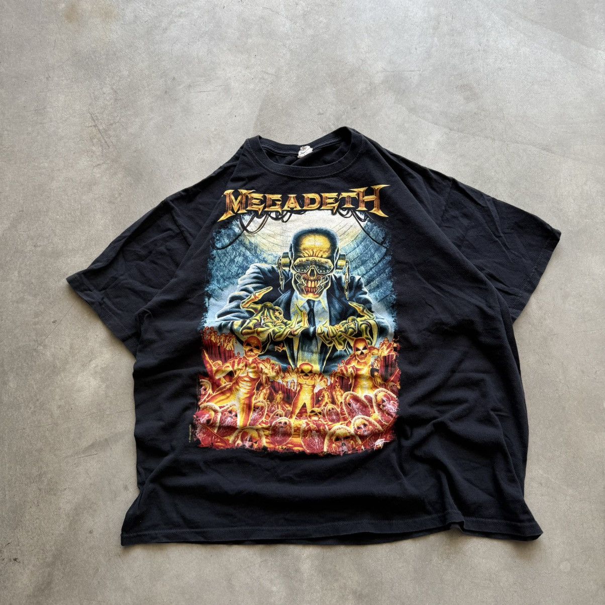 Vintage Y2k Black Megadeth Band Tee Hoodie, Sweatshirt | PodTeesHub.com