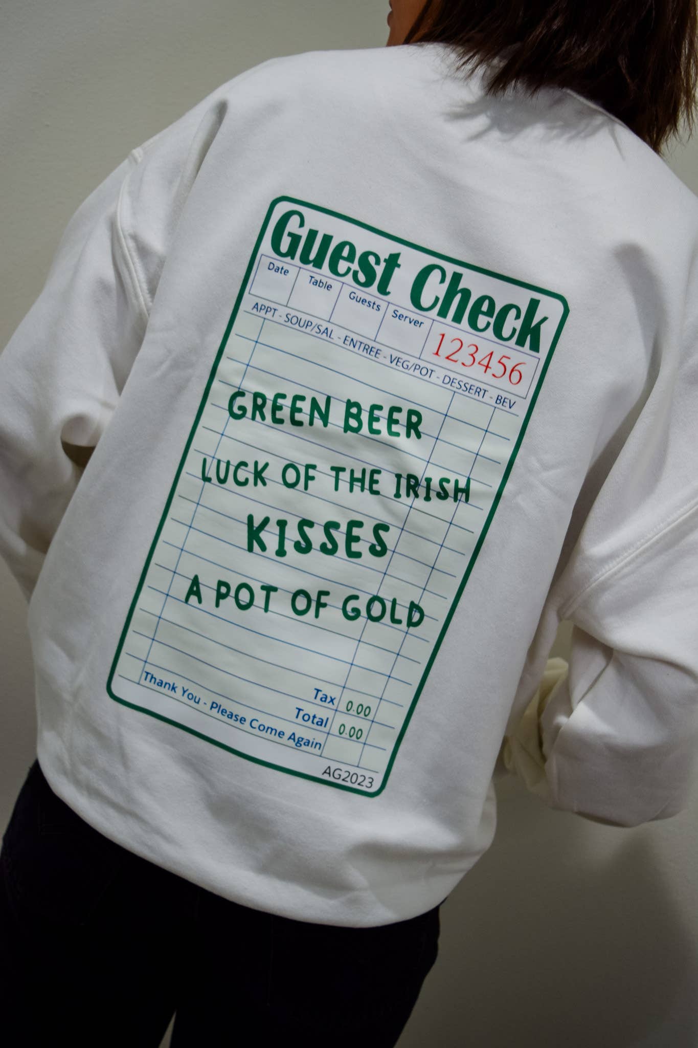 Lucky Guest Check Graphic Sweater T-Shirts, Hoodie, Sweatshirt | PodTeesHub.com