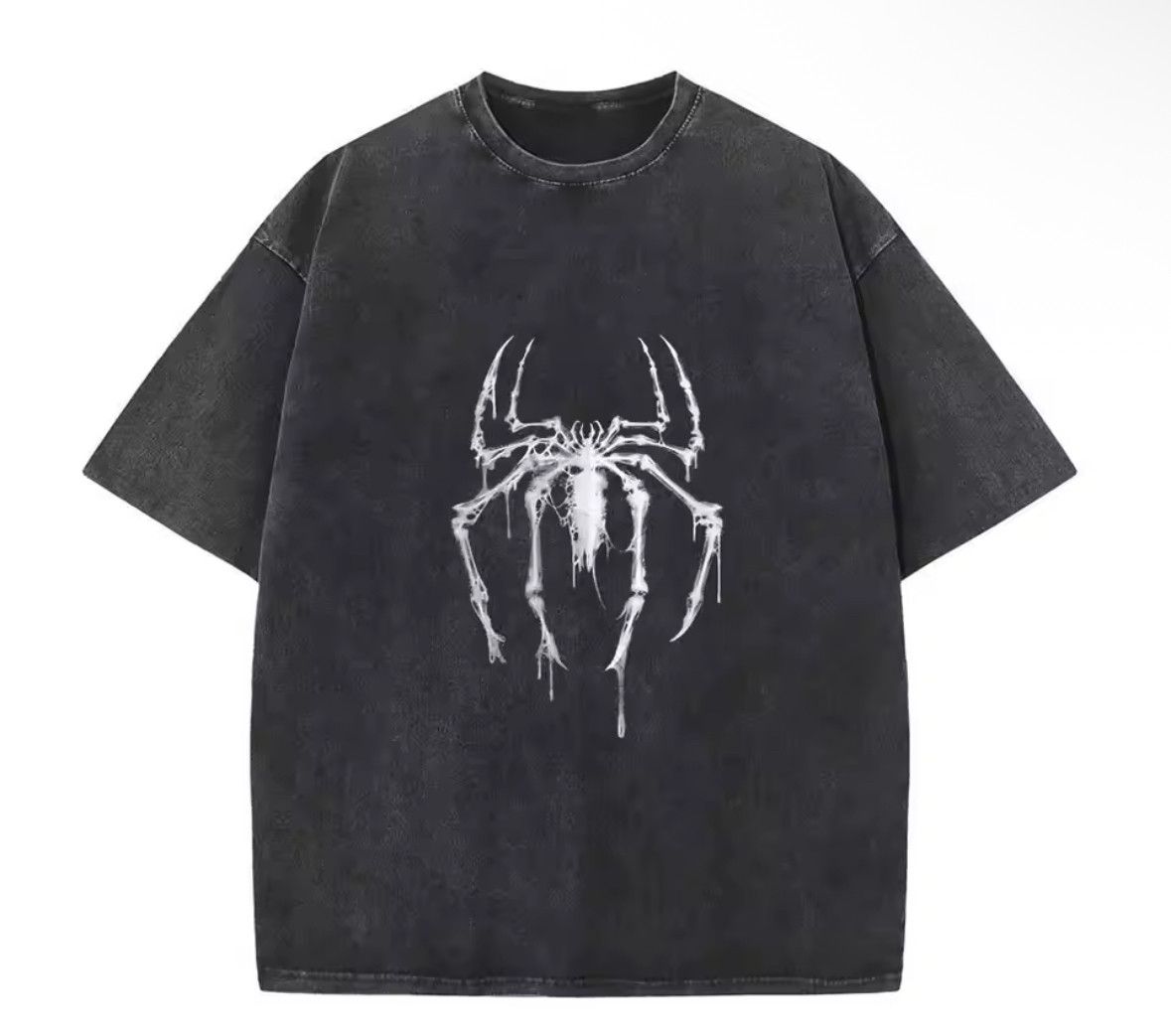 Japanese Brand Y2k Vintage Spider Sketch Anime Graffiti Washed T Shirt Hoodie, Sweatshirt | PodTeesHub.com