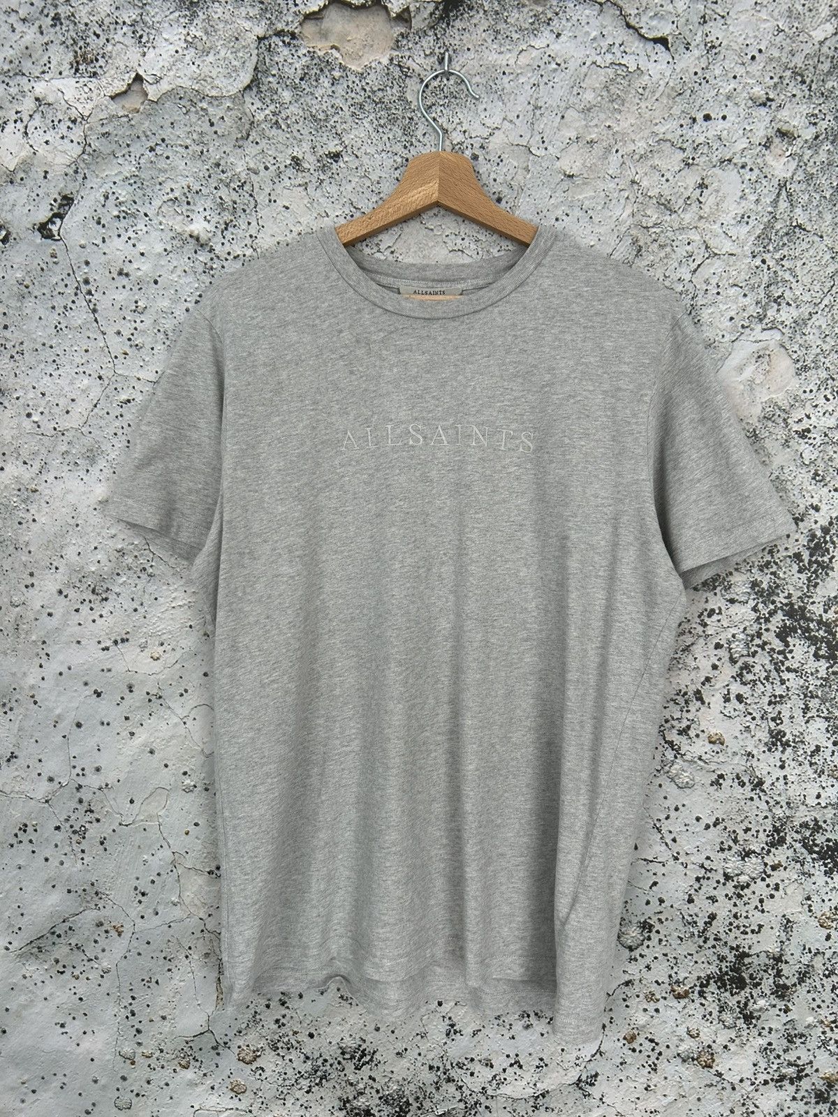Allsaints Logo Basic Tee Embroidered Streetwear Premium Hoodie, Sweatshirt | PodTeesHub.com