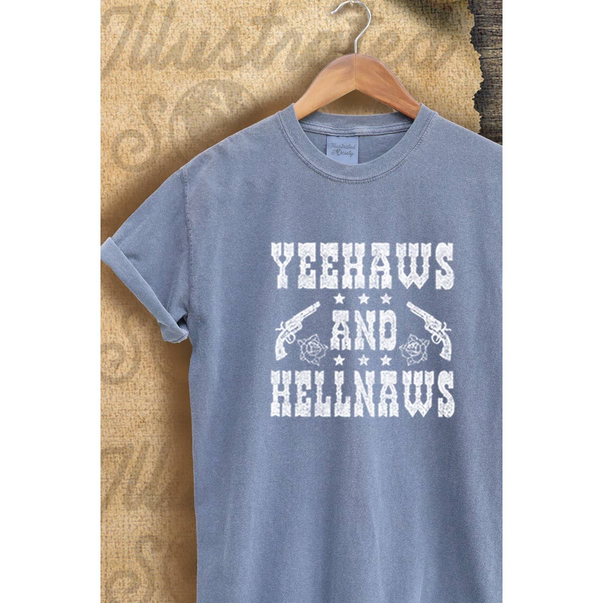 Yee Haws and Hellnaws  Vintage Graphic  Tee Hoodie, Sweatshirt | PodTeesHub.com