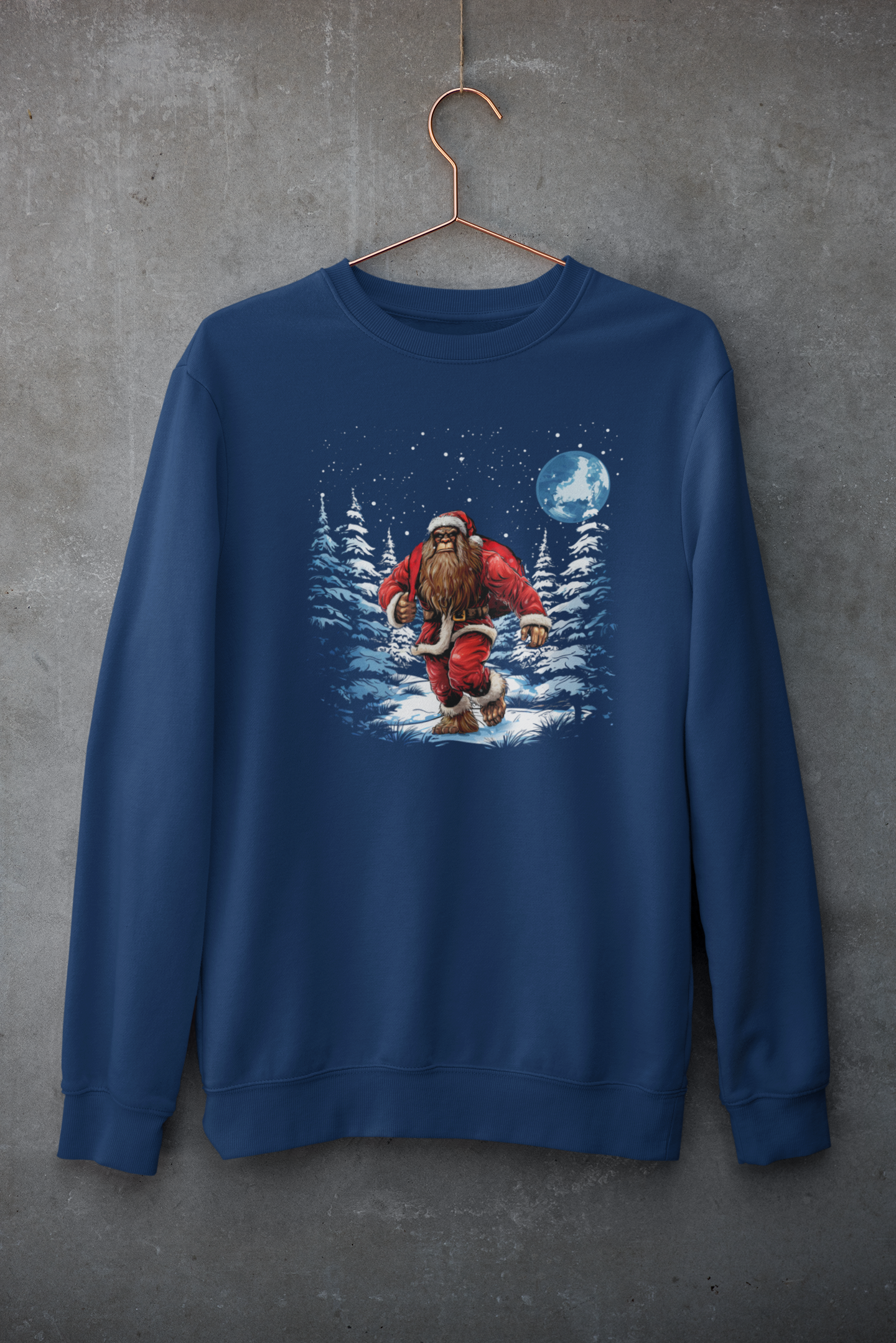 Santa Squatch Winter Scene Sweatshirt T-Shirts, Hoodie | PodTeesHub.com