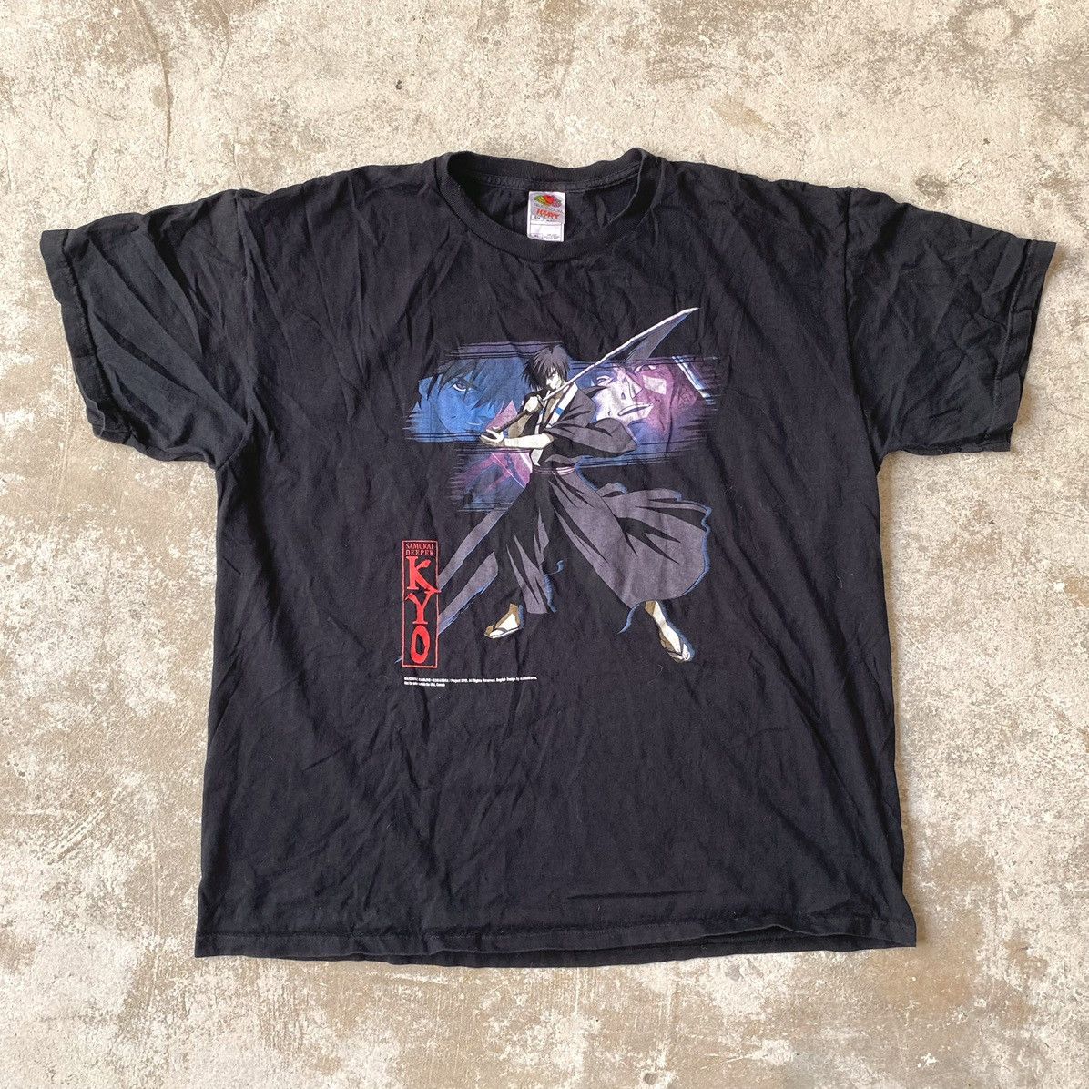 Vintage Samurai Deeper Kyo T Shirt 1999 Vintage Japanese Anime Tee Hoodie, Sweatshirt | PodTeesHub.com