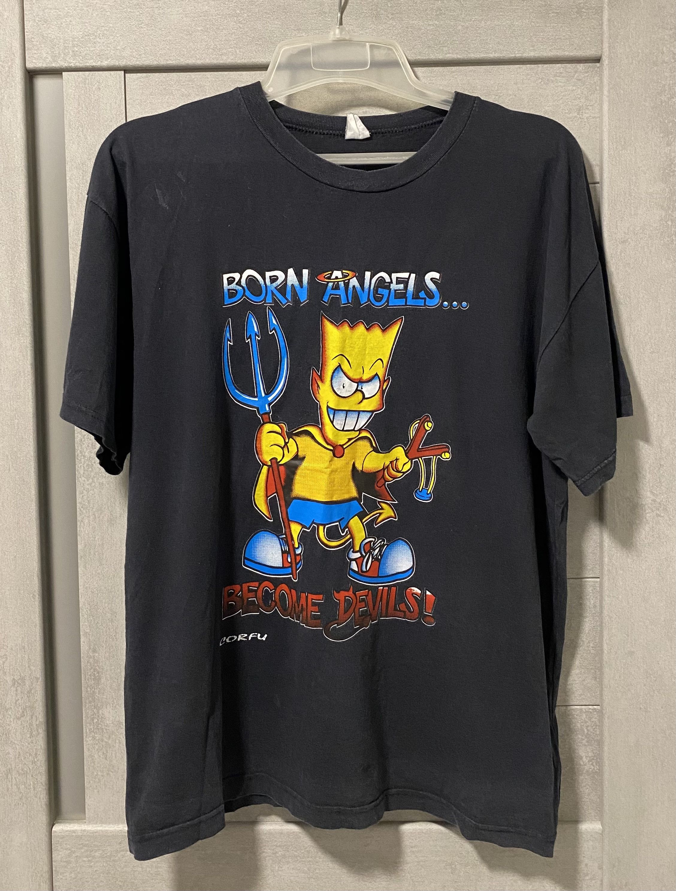 Simpsons X Vintage Vintage 90 S Simpsons Bart Devil T-Shirts, Hoodie, Sweatshirt