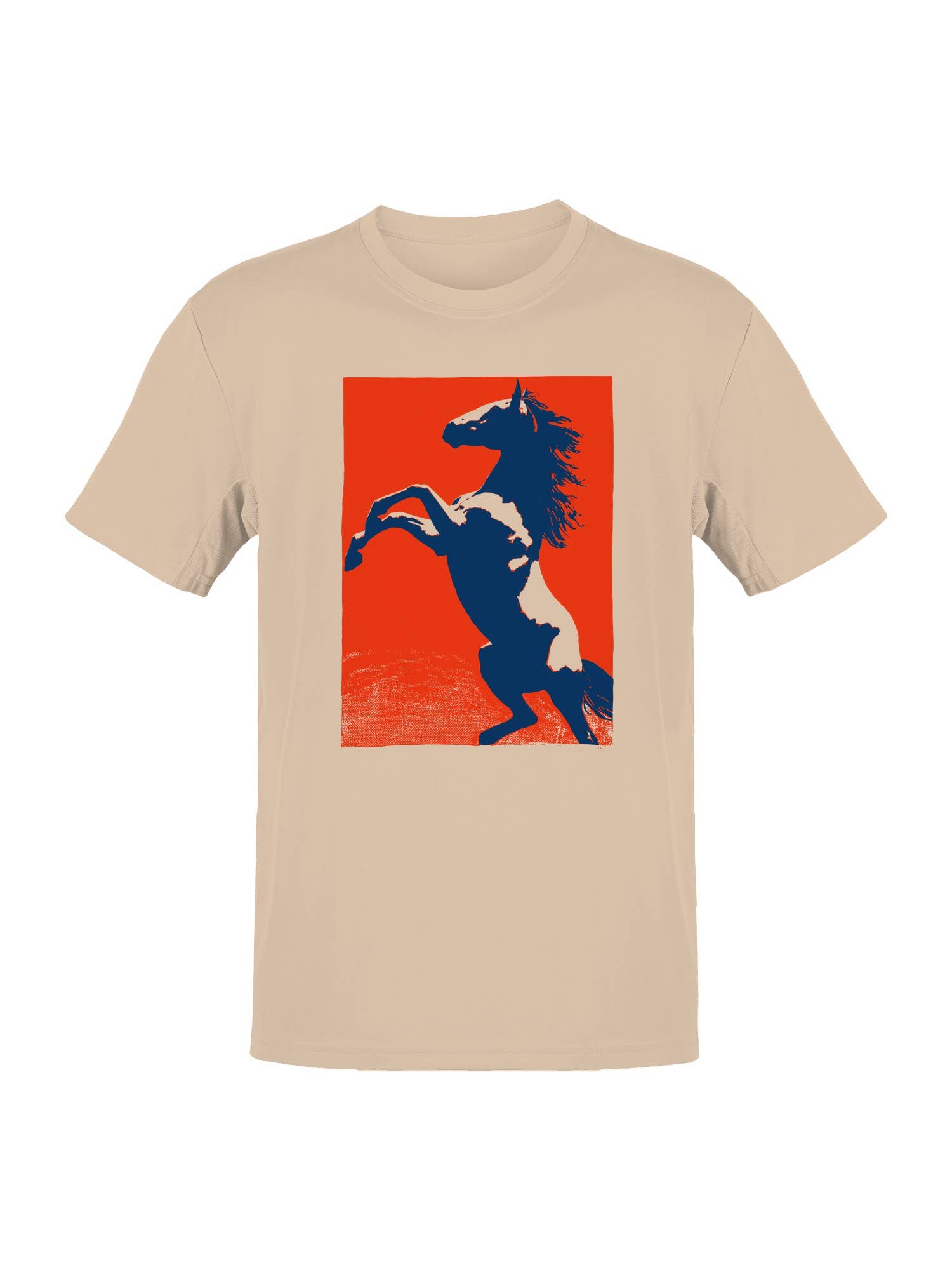 Gallant Stallion On Bold Red Men's T-Shirt Hoodie, Sweatshirt | PodTeesHub.com