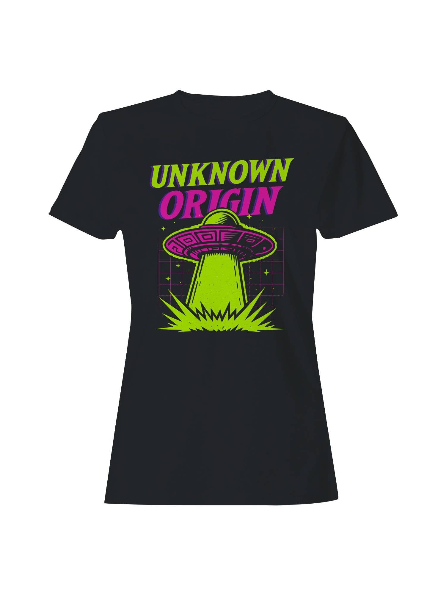 Ufo Neon Art - Unknown Origin Women's T-Shirt Hoodie, Sweatshirt | PodTeesHub.com