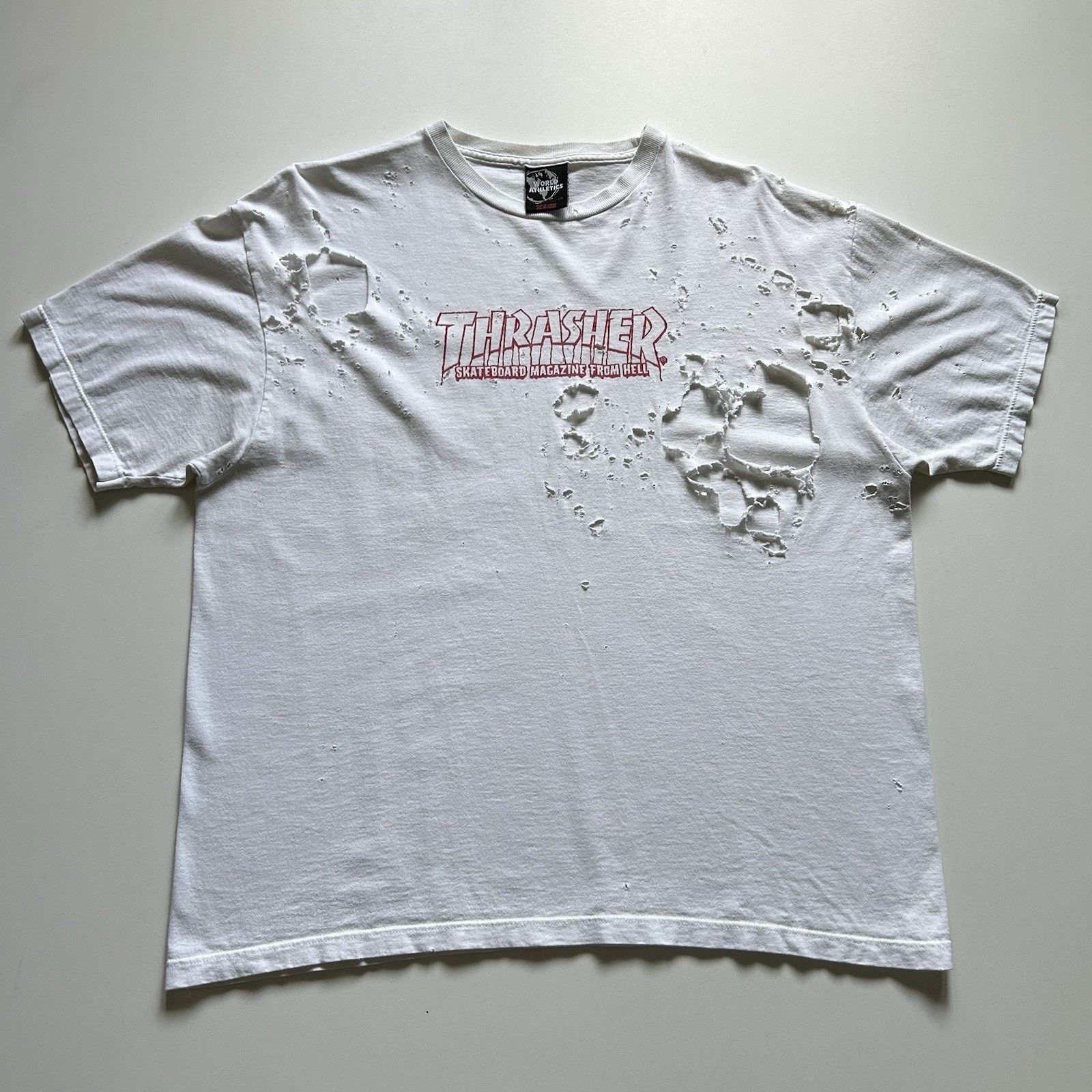 Vintage 90s Thrasher T Shirt Large Distressed Skateboarding Hoodie, Sweatshirt | PodTeesHub.com