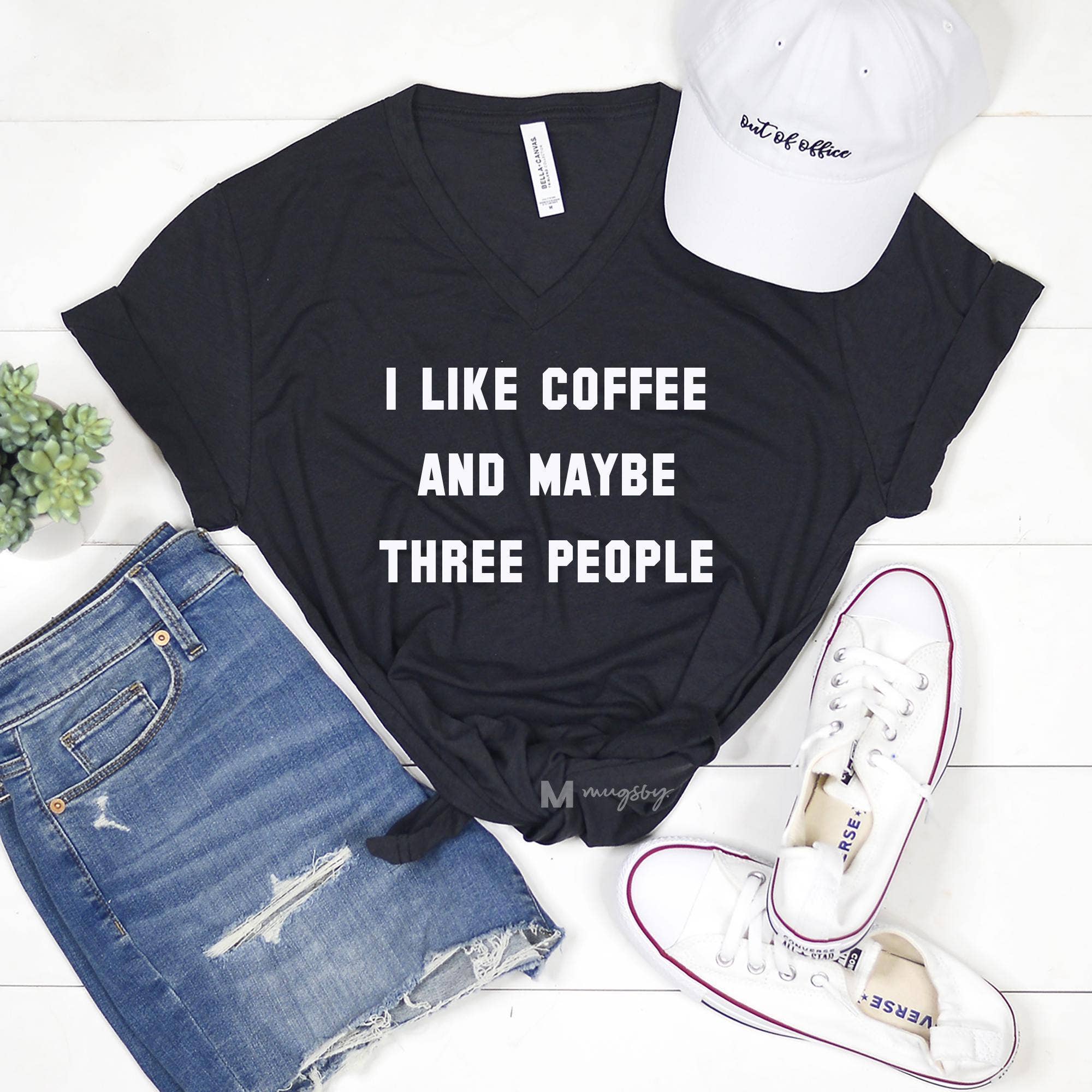 I Like Coffee and Maybe Three People Shirt Hoodie, Sweatshirt | PodTeesHub.com