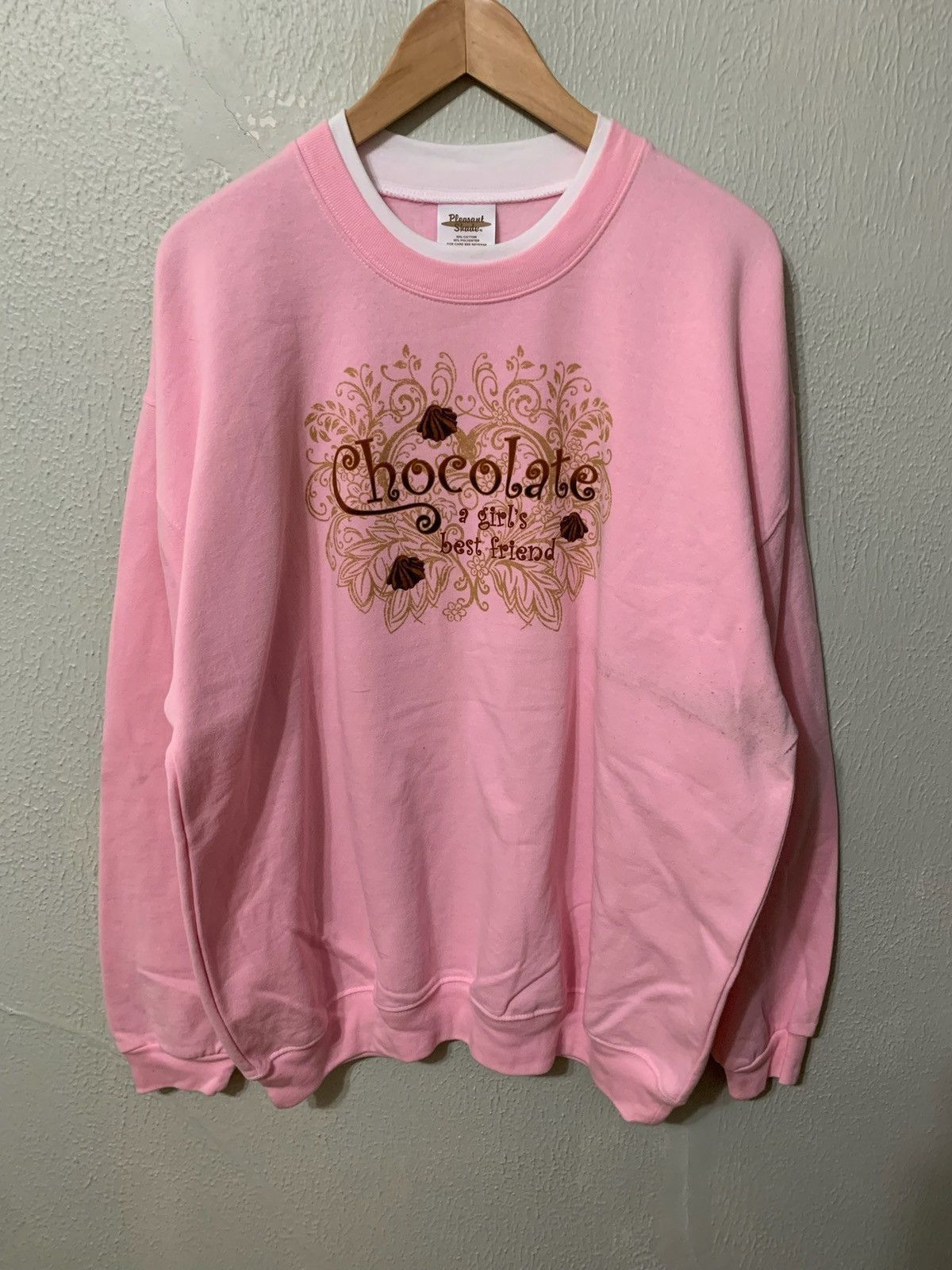Vintage Crewneck Chocolate A Girls Best Friend Crewneck Vintage Sweatshirt T-Shirts, Hoodie | PodTeesHub.com