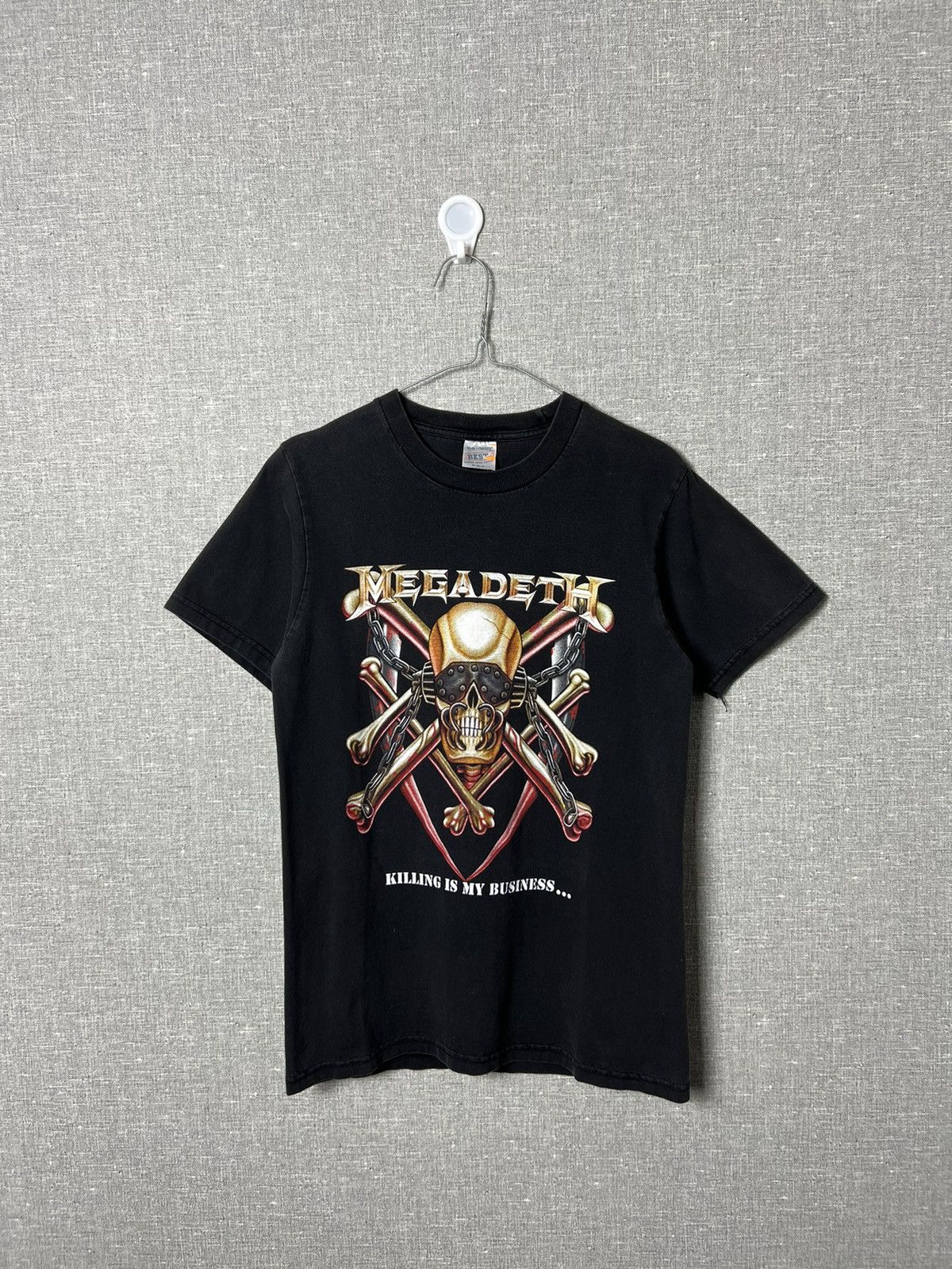 Band Tees Vintage Megadeth Metal Killing Is My Business T Shirt Hoodie, Sweatshirt | PodTeesHub.com