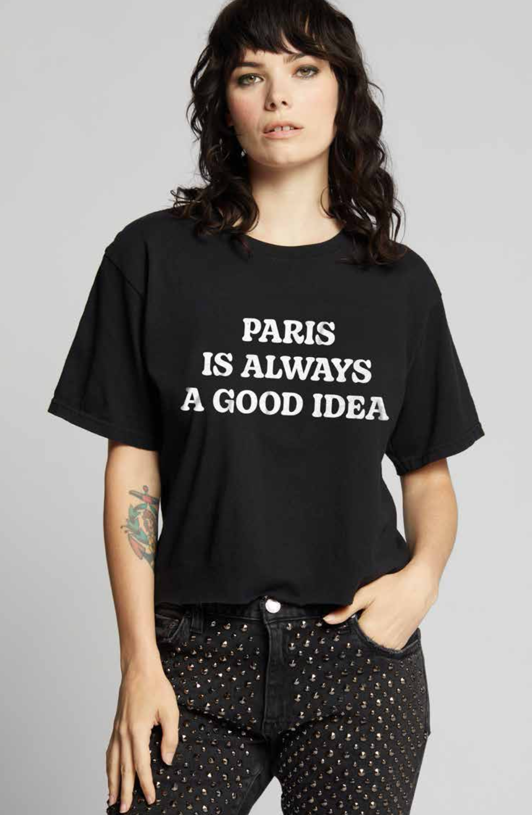 303468 - 630 Paris Cropped  Graphic Tee Hoodie, Sweatshirt | PodTeesHub.com