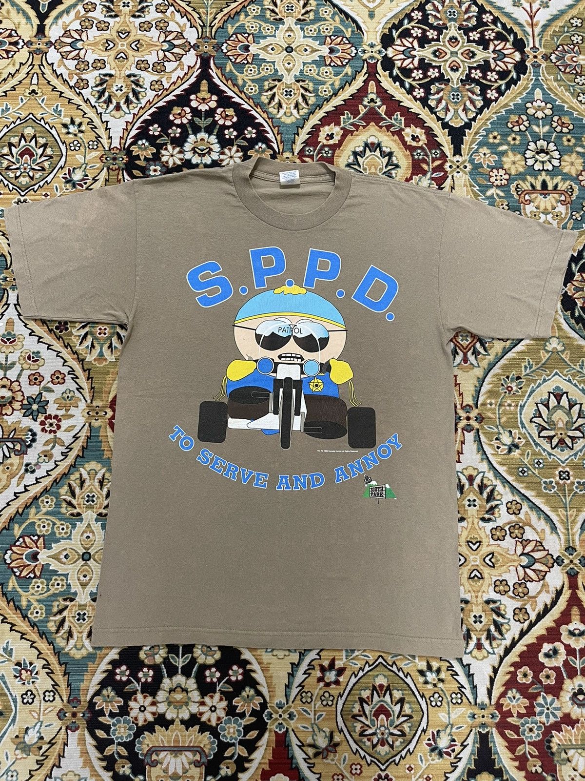 Vintage 1998 South Park Cartman Sppd Comedy Central Vintage Tee Hoodie, Sweatshirt | PodTeesHub.com