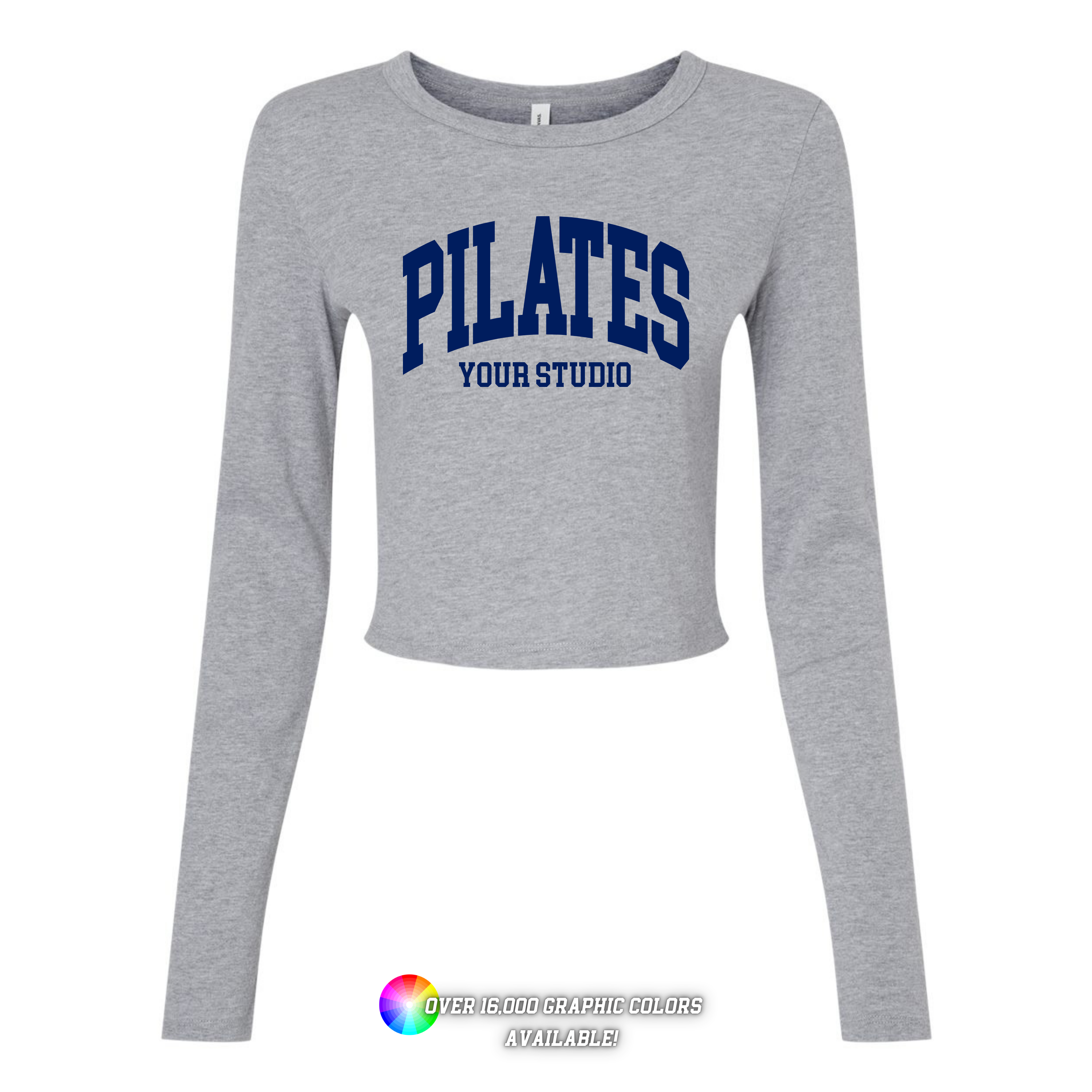 Custom Branded Logo Women's Micro Rib Long Sleeve Baby Tee Hoodie, Sweatshirt | PodTeesHub.com