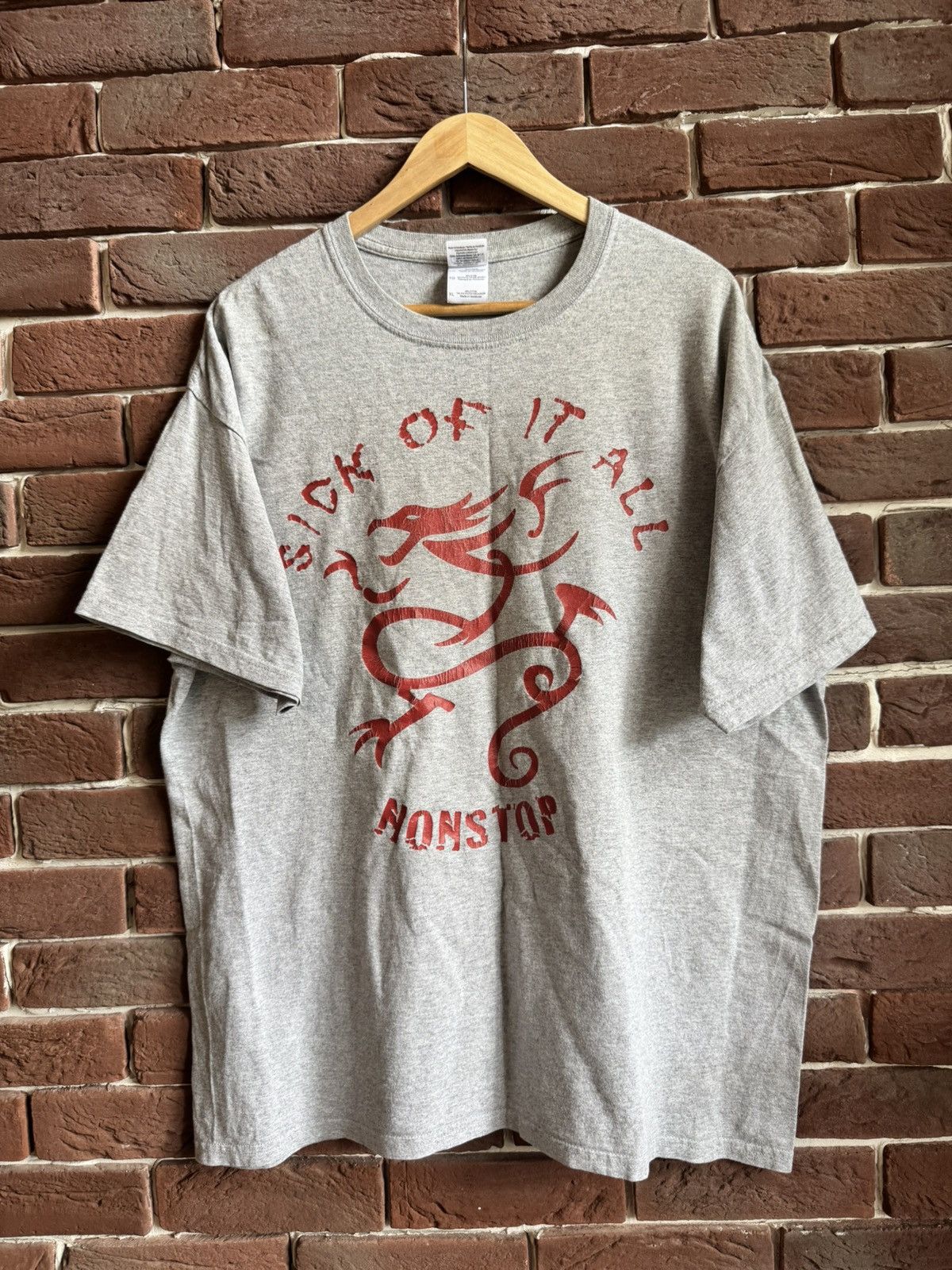 Vintage 00s Sick Of It All Nonstop Vintage Hardcore Punk Band Tee Hoodie, Sweatshirt | PodTeesHub.com
