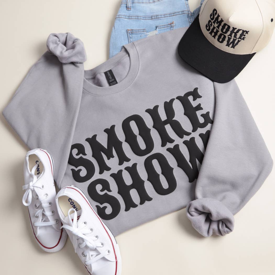 Smoke Show  Bold Puff Midweight Sweatshirt T-Shirts, Hoodie | PodTeesHub.com