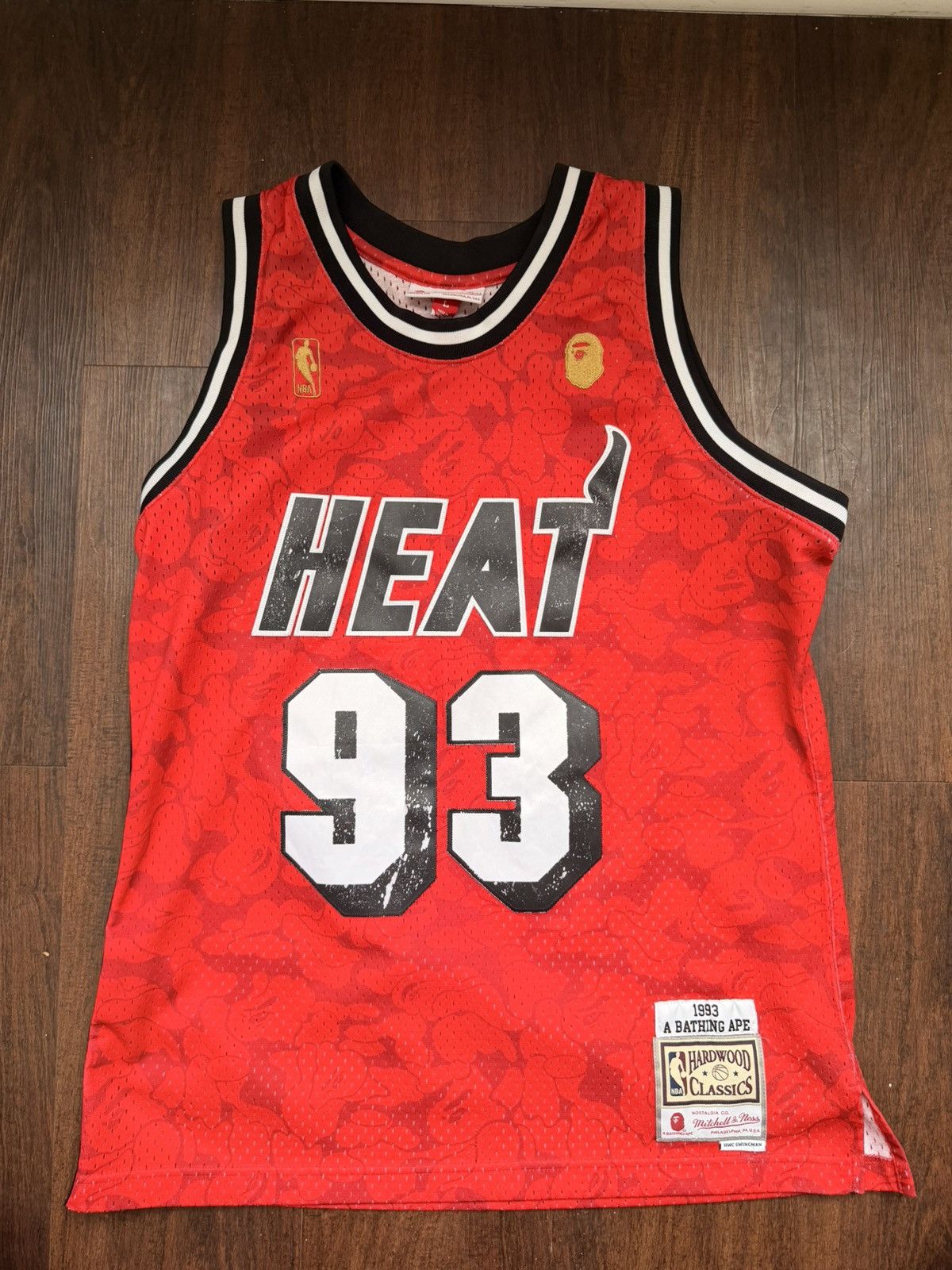 Mitchell Ness Bape Heat Basketball Jersey T-Shirts, Hoodie, Sweatshirt | PodTeesHub.com