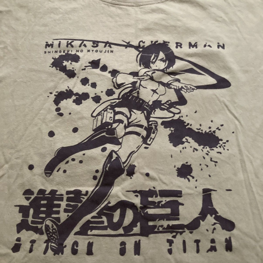 Vintage Y2k Anime Attack On Titan T Shirt Mikasa Ackerman Hoodie, Sweatshirt | PodTeesHub.com