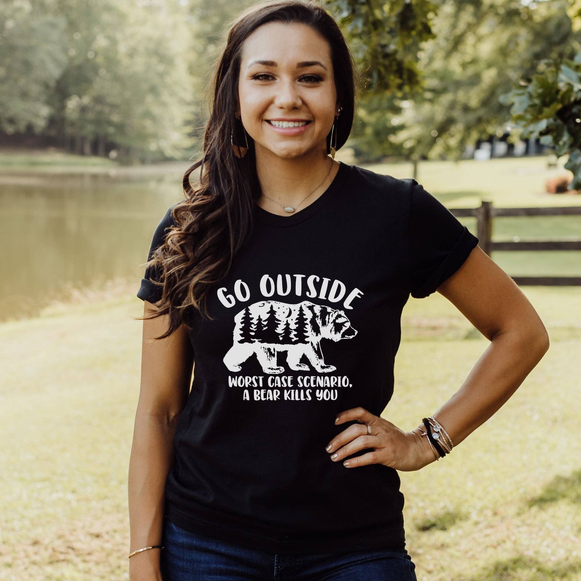 Funny Bear Tshirt For Women *Unisex Fit*041 Hoodie, Sweatshirt | PodTeesHub.com