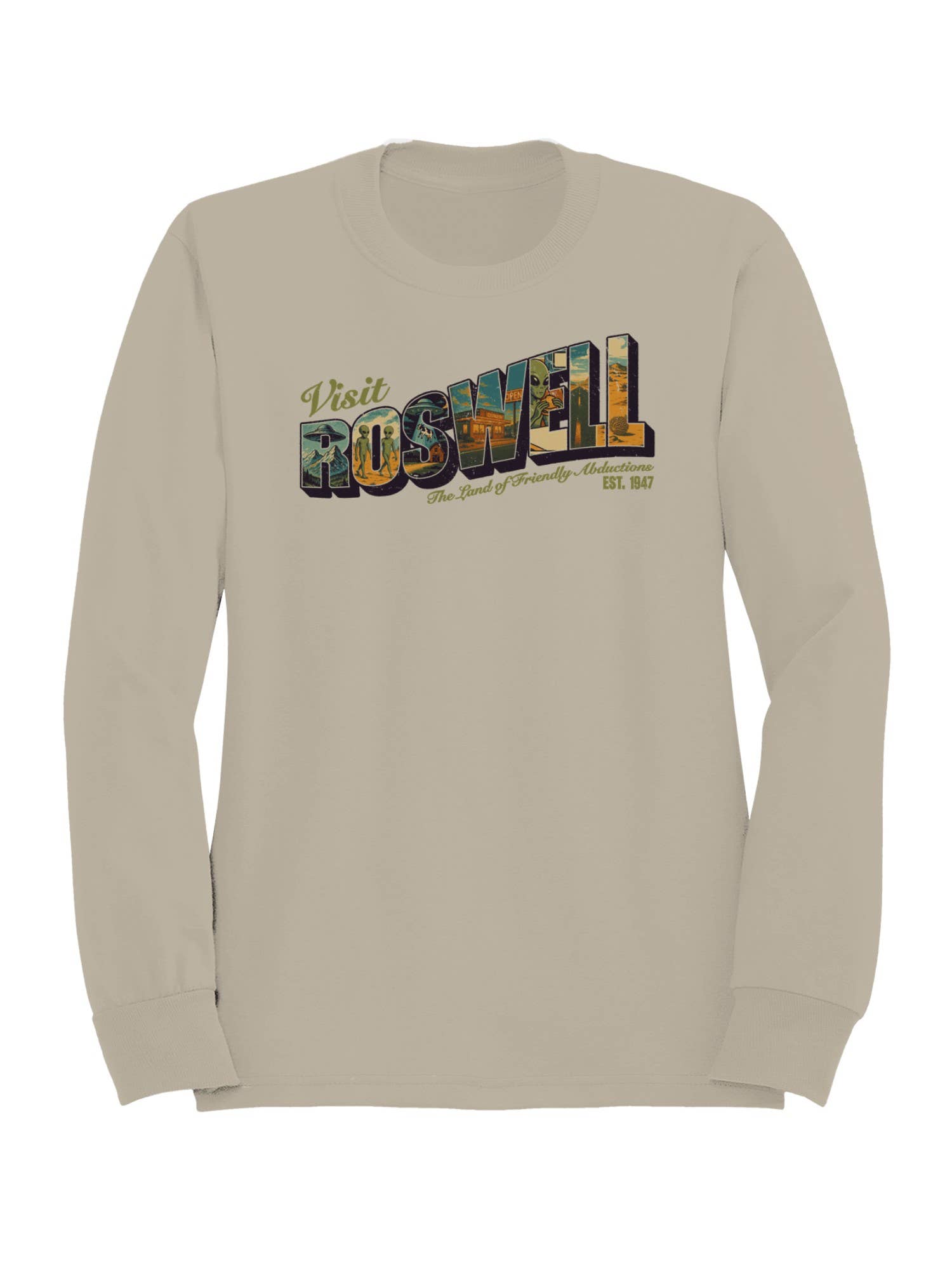 Visit Roswell: Friendly Abductions Men's Sweatshirt T-Shirts, Hoodie | PodTeesHub.com