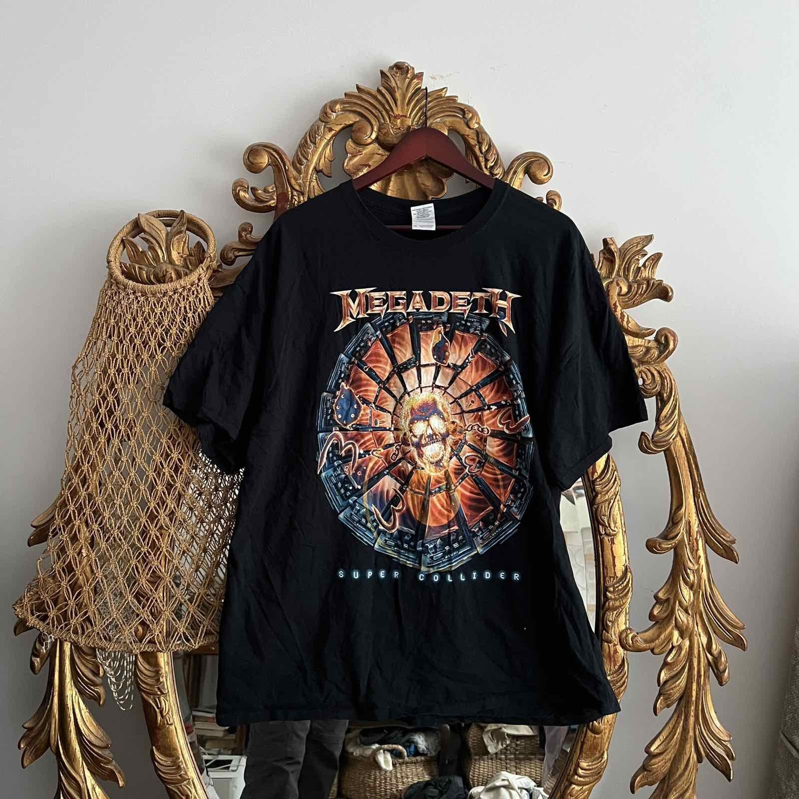 Band Tees Megadeth Super Collider T Shirt Sz Xxl Hoodie, Sweatshirt | PodTeesHub.com