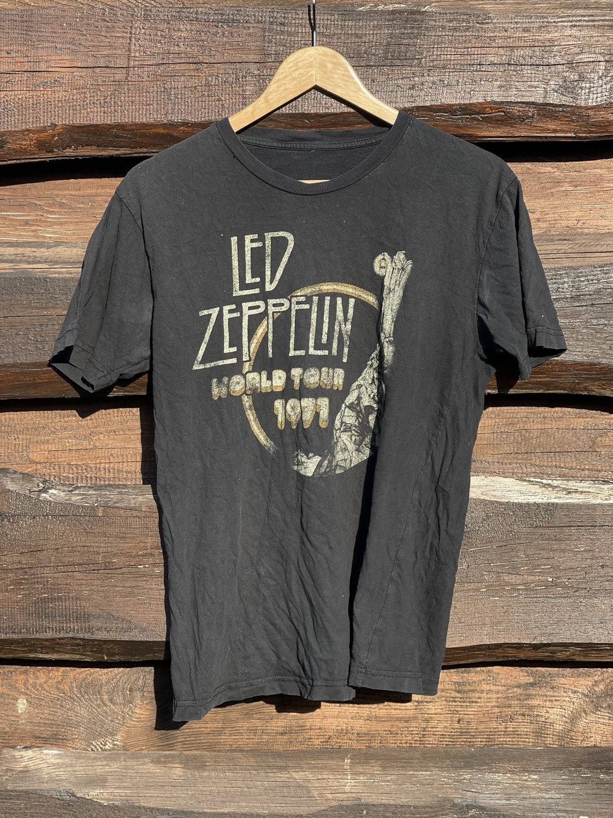 Vintage Led Zeppelin 1971 World Tour Vintage T Shirt Tee Hoodie, Sweatshirt | PodTeesHub.com
