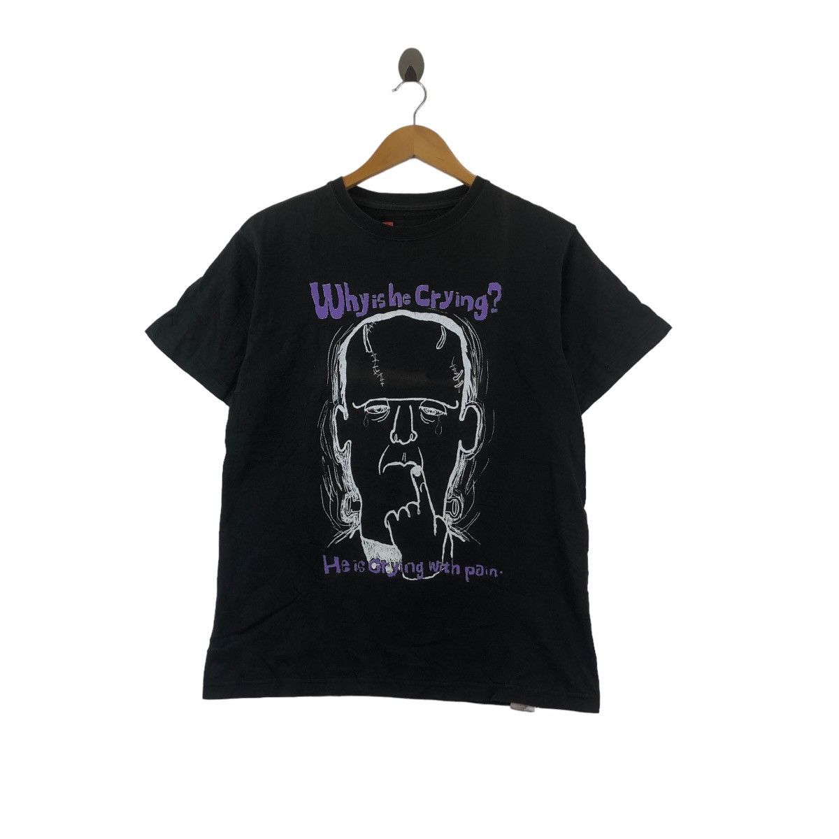 Vintage Frankenstein Movie Film Crybaby Monster Manga Tee Hoodie, Sweatshirt | PodTeesHub.com