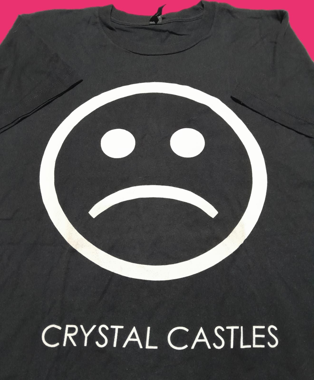 Band Tees Crystal Castles Sad Face Shirt Hoodie, Sweatshirt | PodTeesHub.com