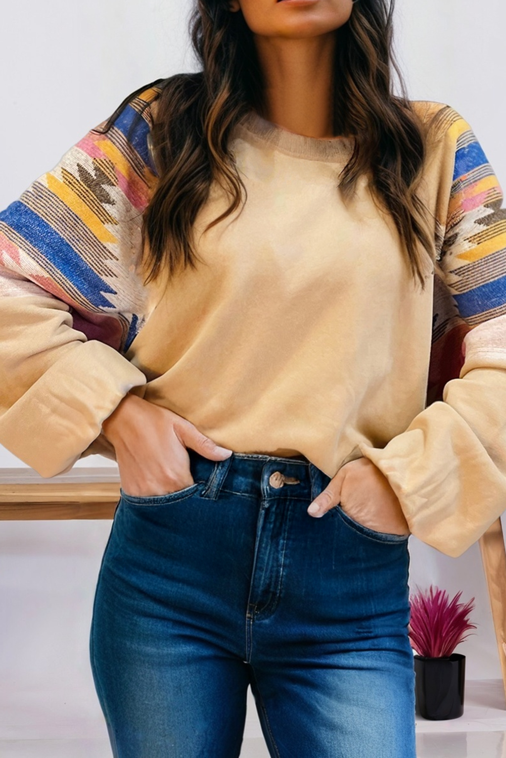 Tribal Patchwork Raglan Pullover Sweatshirt (S-Xl) T-Shirts, Hoodie | PodTeesHub.com