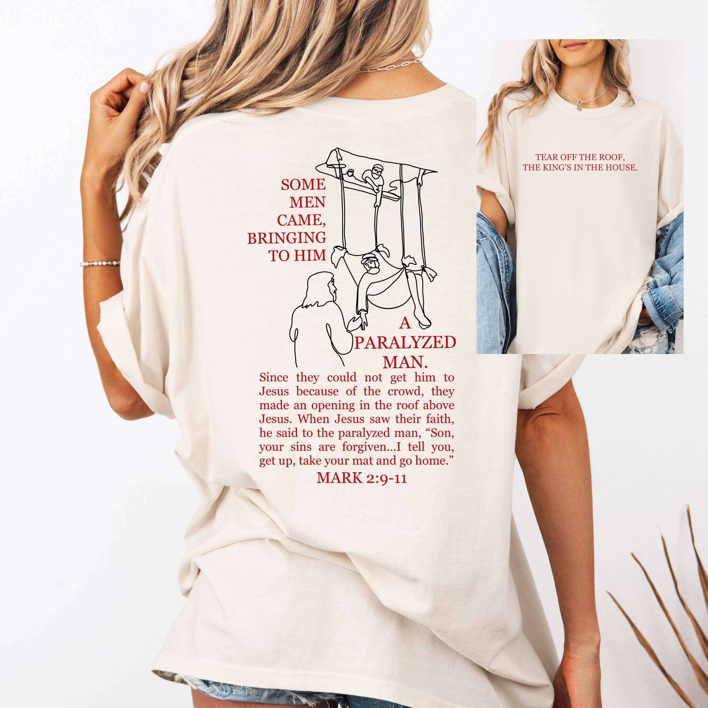 Tear Down the Roof Christian Spring Graphic Tee Hoodie, Sweatshirt | PodTeesHub.com