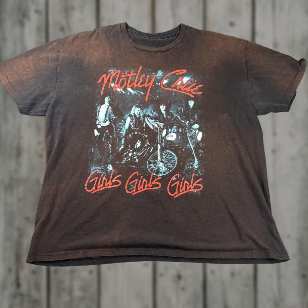 Other Vintage Motley Crue Shirt Mens 2xl Black Graphic Rock T Shirt 80s Girls Girls Girls Mens Hoodie, Sweatshirt