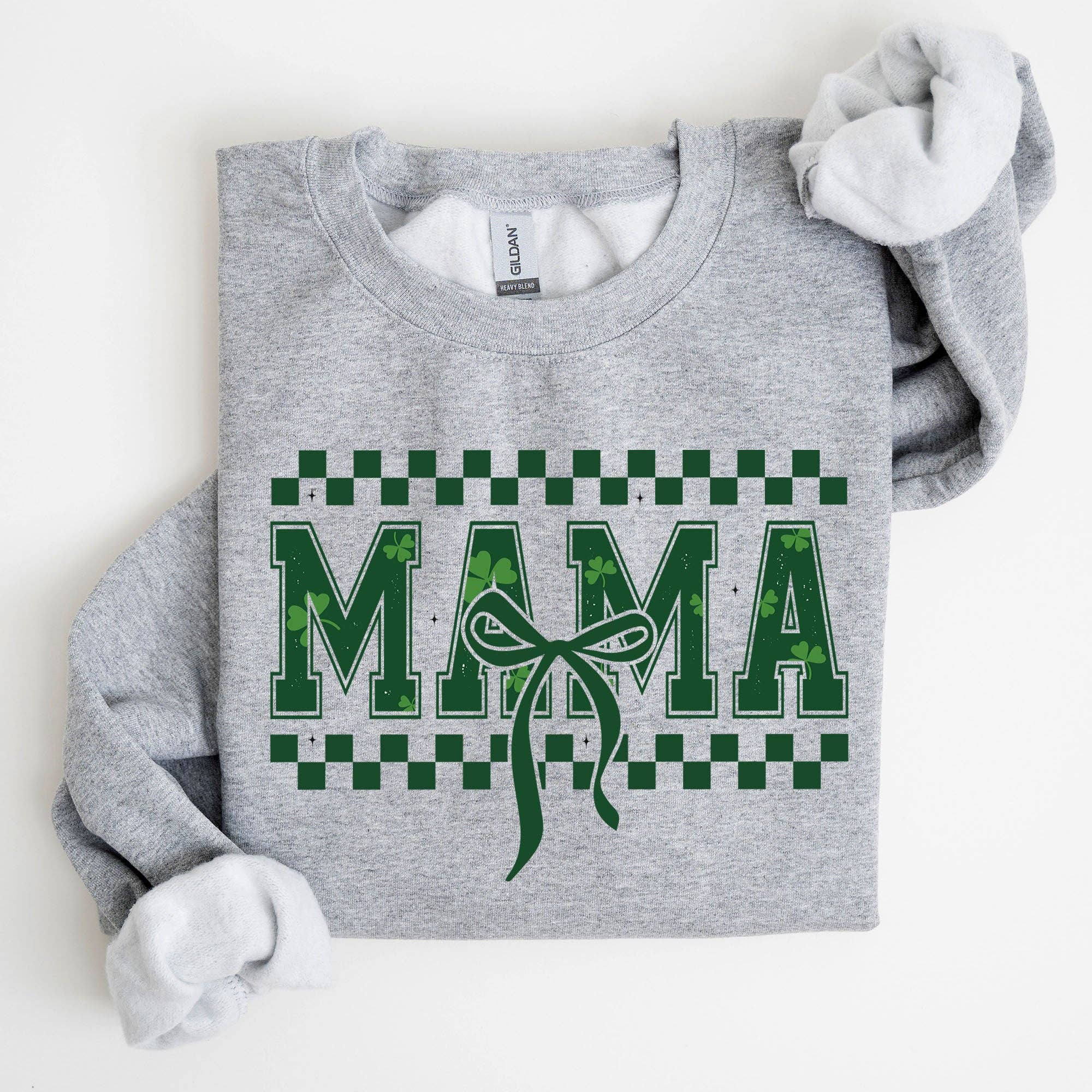 Checkered Mama, Clover, Shamrock St Patrick's Day Sweatshirt T-Shirts, Hoodie | PodTeesHub.com