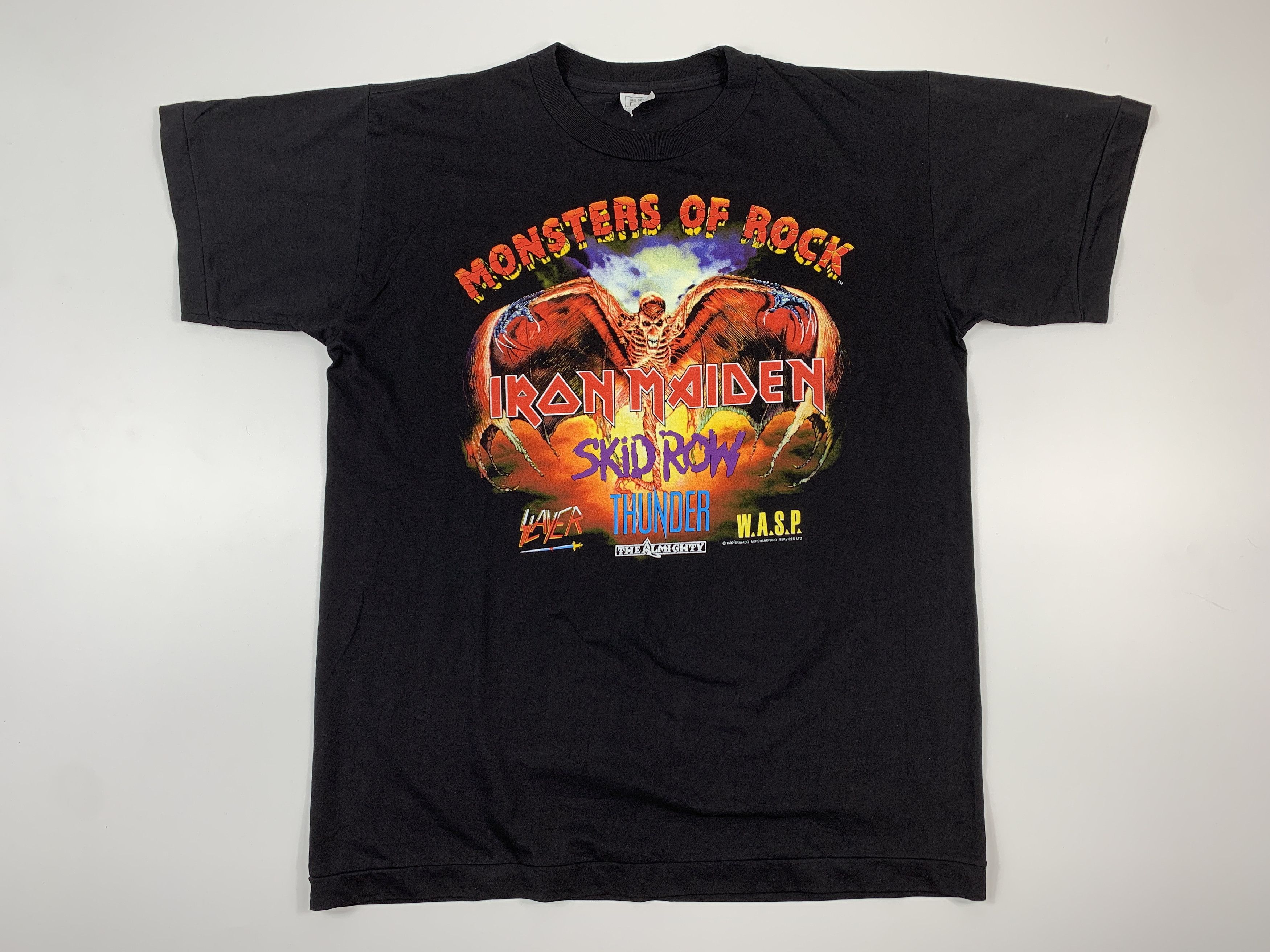 Vintage 1992 Iron Maiden T Shirt Monsters Of Rock Donington Hoodie, Sweatshirt | PodTeesHub.com