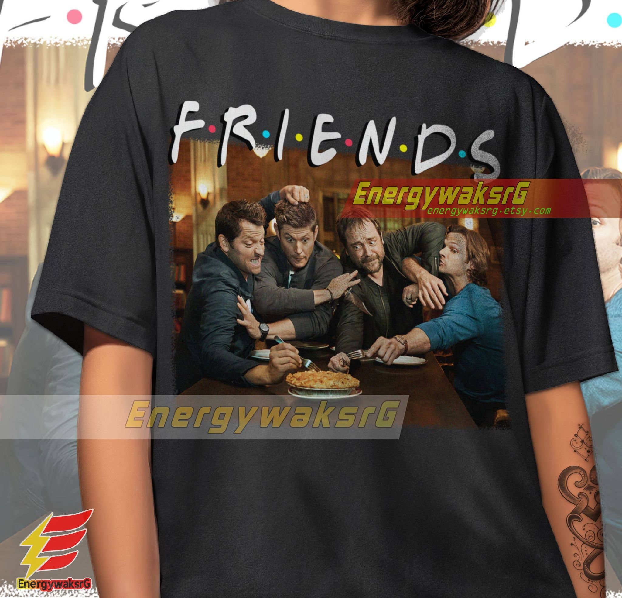 Supernatural Vintage Retro Homage Sam Dean Winchester Shirt Hoodie, Sweatshirt | PodTeesHub.com