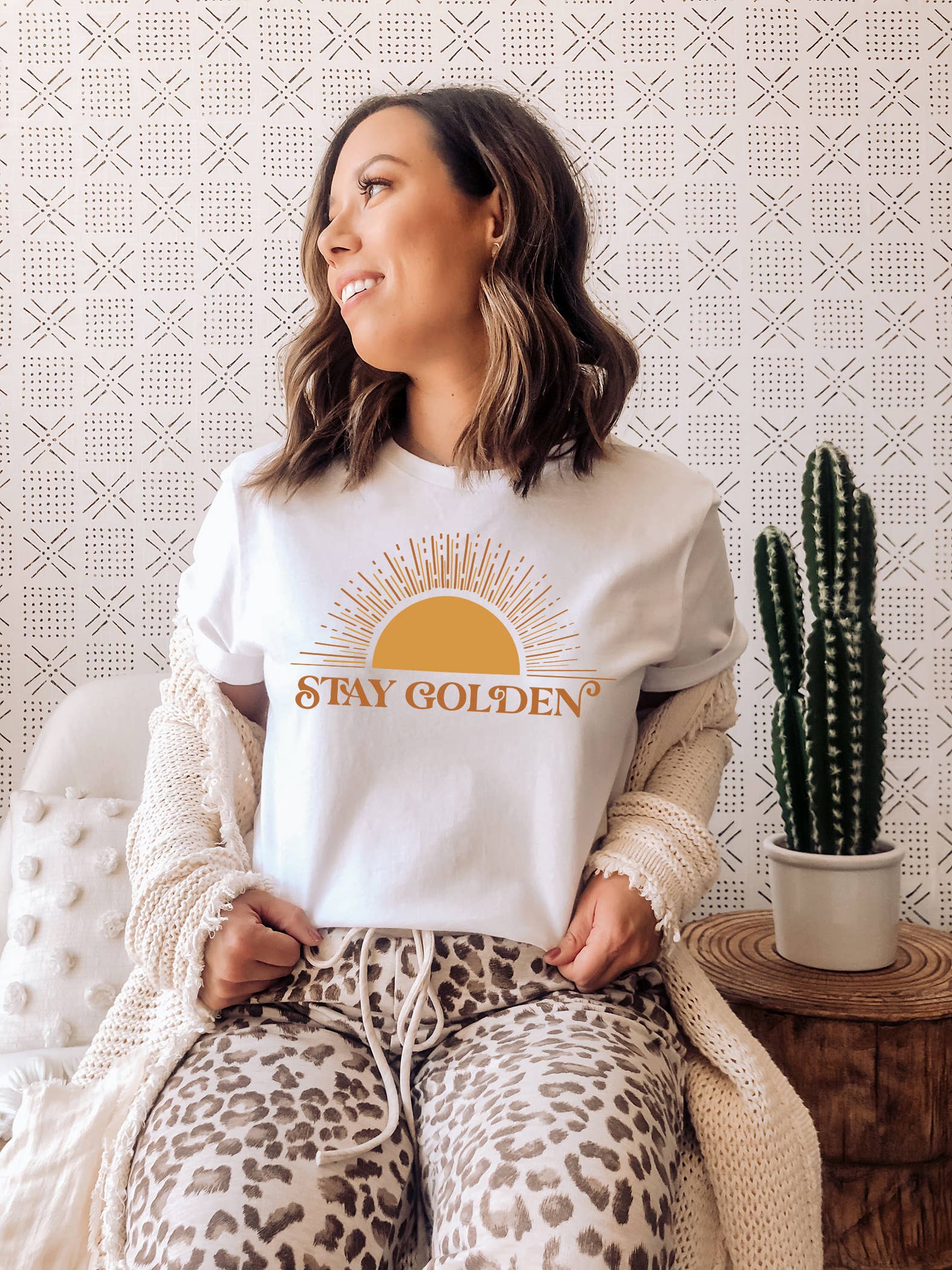Stay Golden, Summer T-Shirt, Summertime Trendy Apparel Hoodie, Sweatshirt | PodTeesHub.com