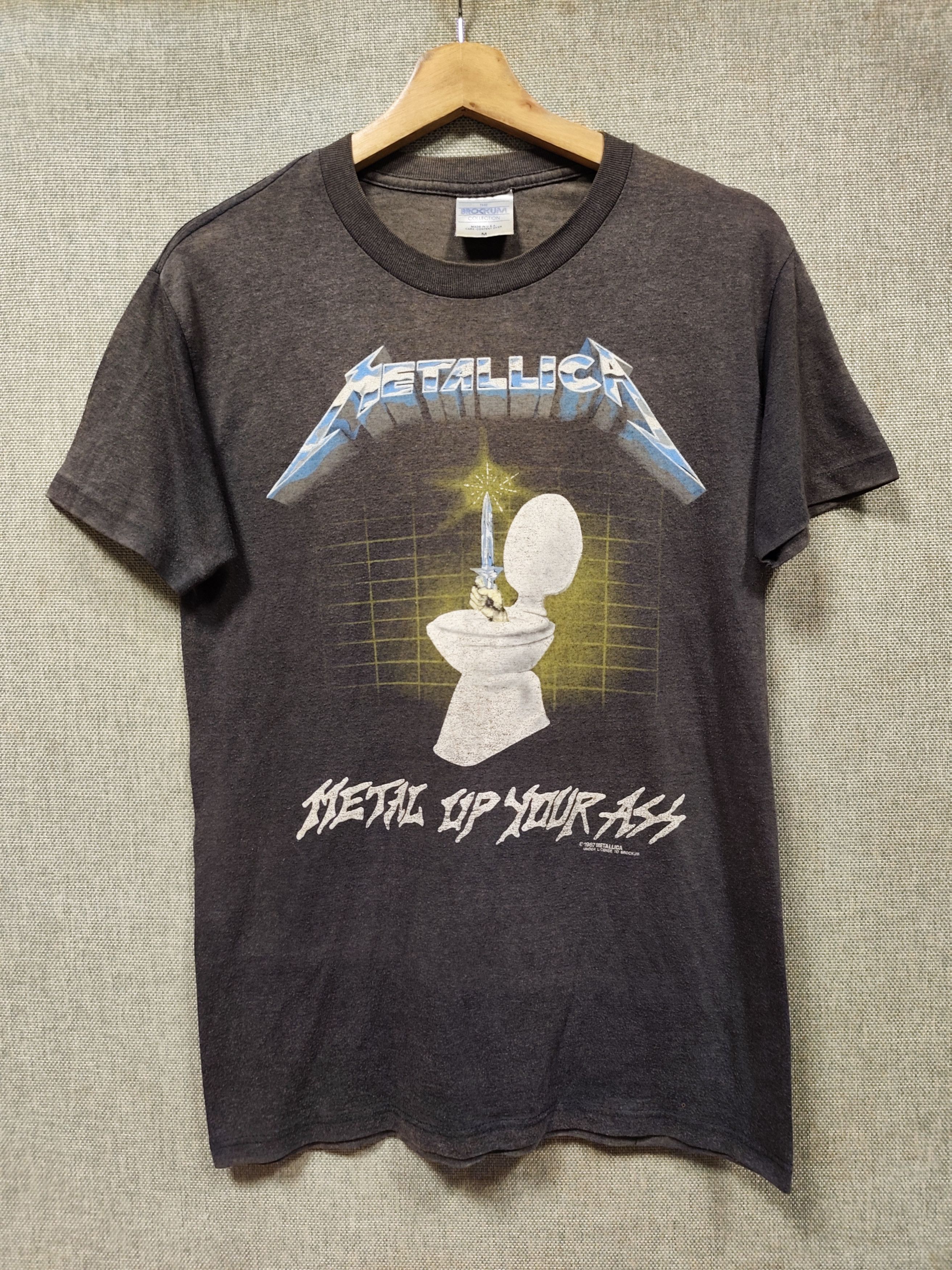 Metallica Vintage 80s T Shirt Band Metallica Under Licence To Brockum Hoodie, Sweatshirt | PodTeesHub.com