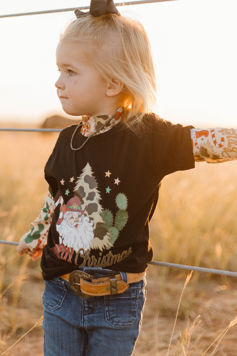 Mini Howdy Santa Tee Hoodie, Sweatshirt | PodTeesHub.com