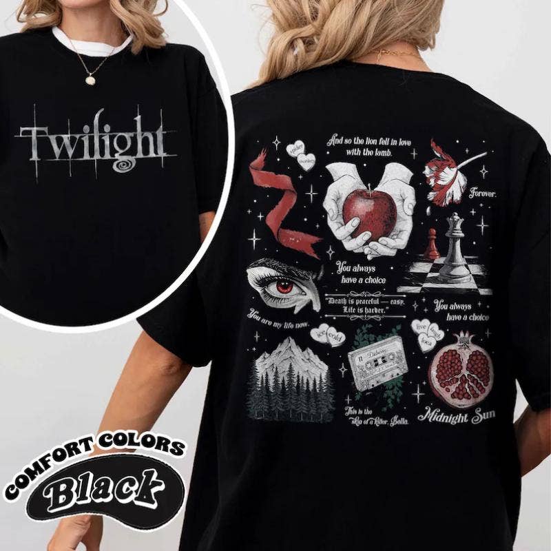 Twilight Vampire Romance Fan Shirt City of Forks Tee Hoodie, Sweatshirt | PodTeesHub.com