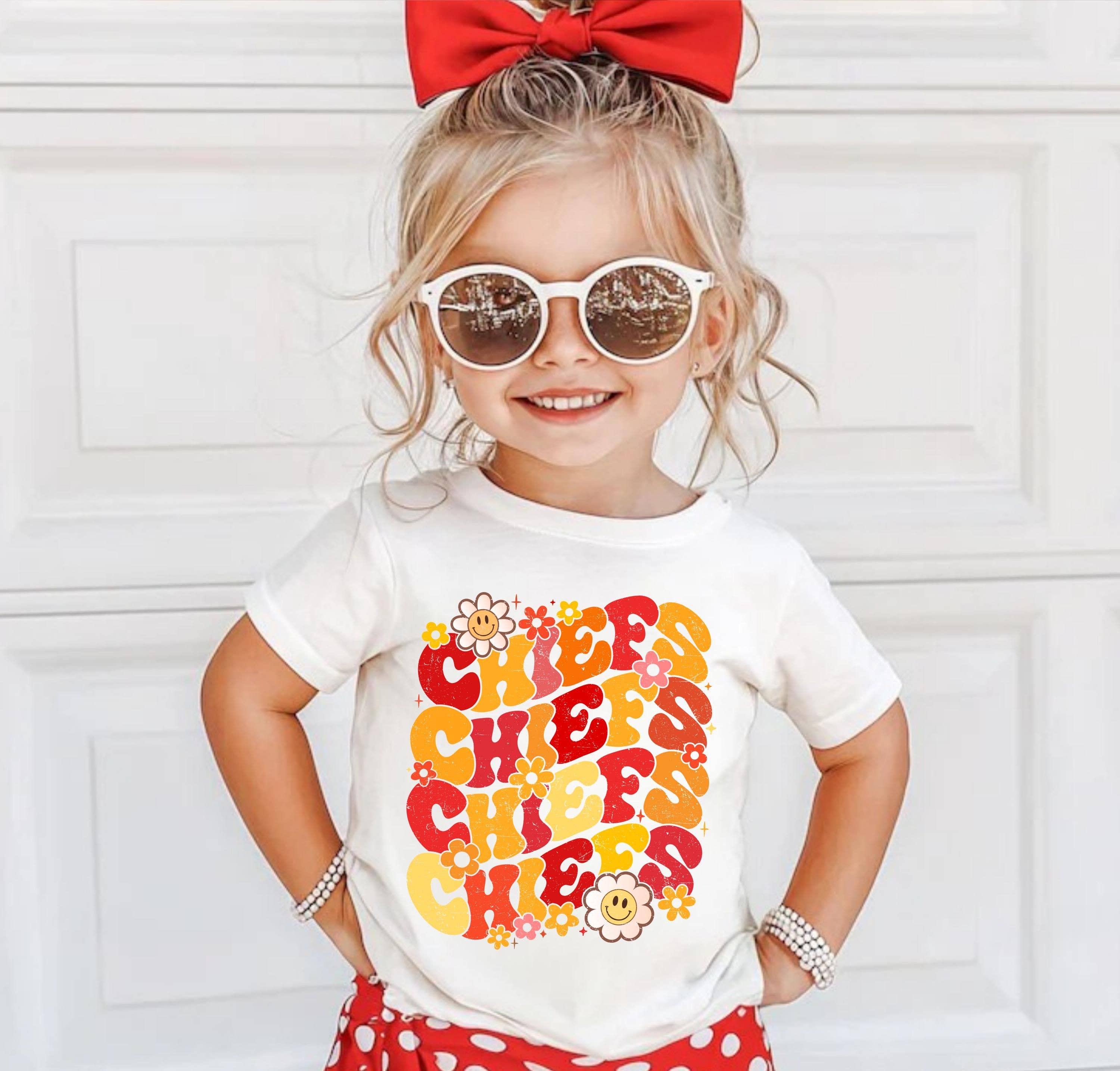 Vintage Floral Kc Chiefs Toddler Football Shirt Hoodie, Sweatshirt | PodTeesHub.com