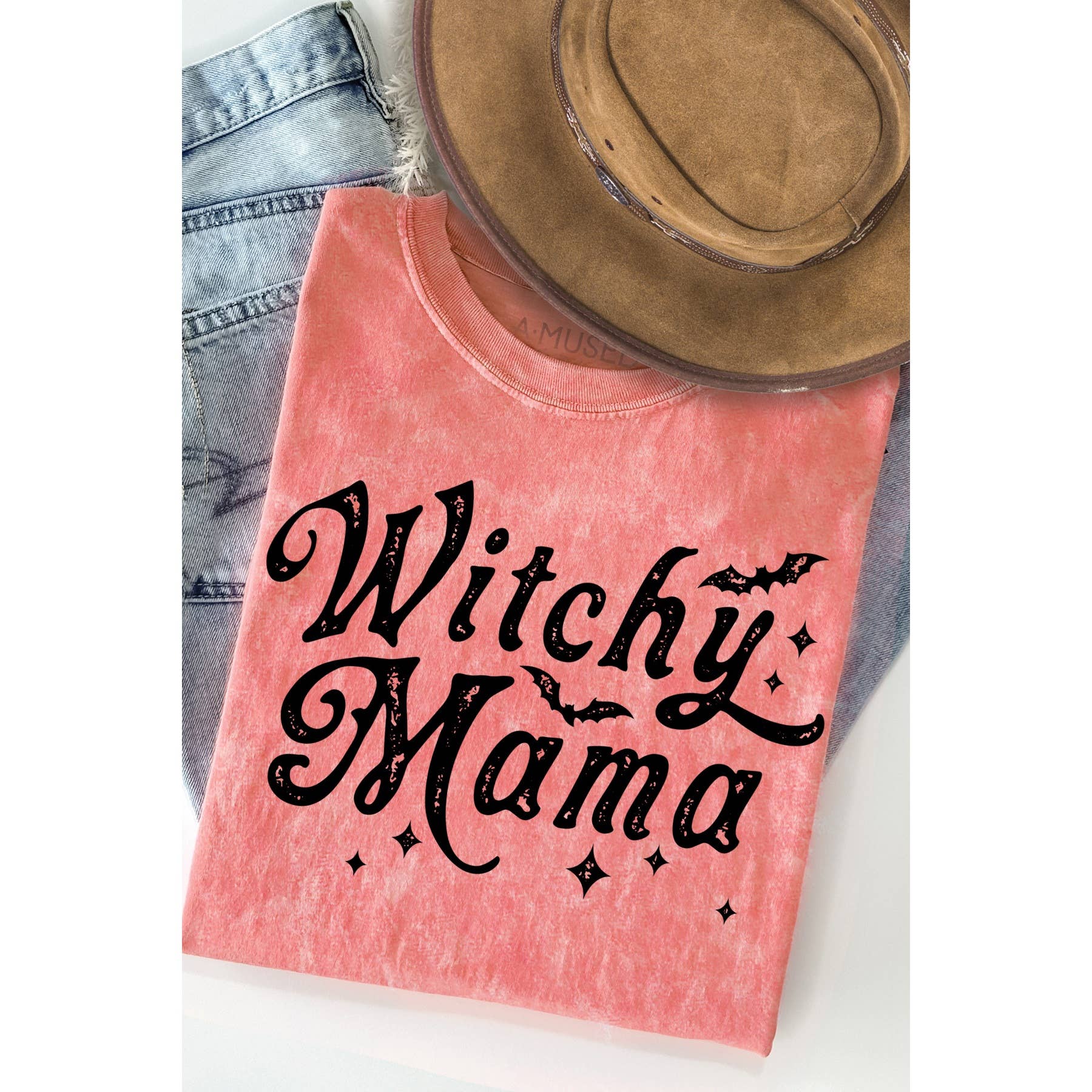 Witchy Mama - Mineral Wash T Shirt Hoodie, Sweatshirt | PodTeesHub.com