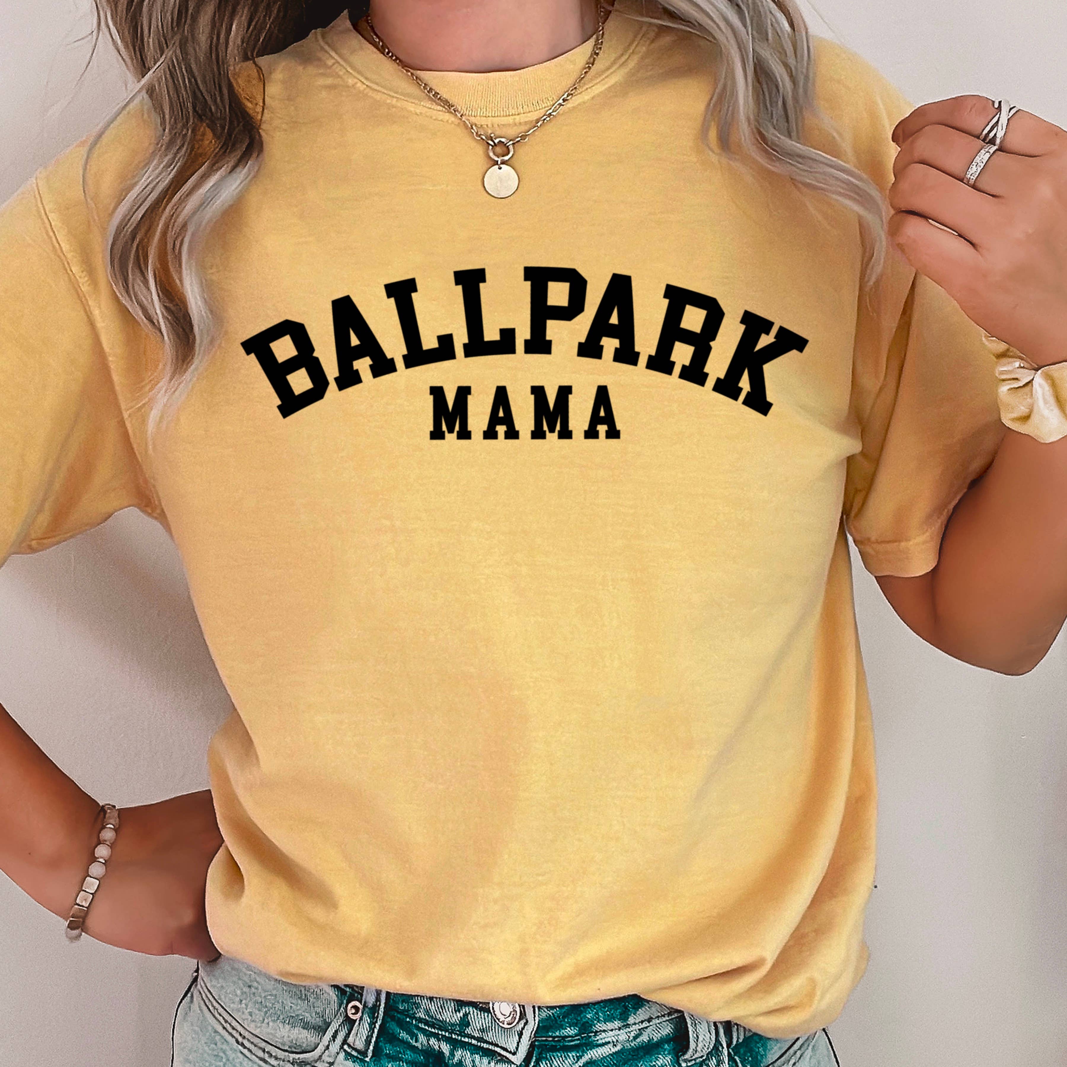 Ballpark Mama Graphic Tee  | Comfort Color Hoodie, Sweatshirt | PodTeesHub.com