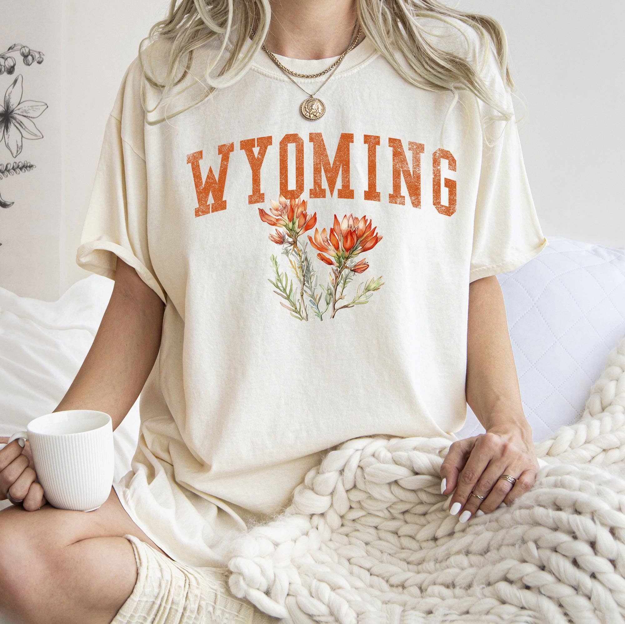Wyoming State Flower T-Shirt Hoodie, Sweatshirt | PodTeesHub.com