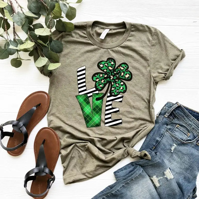 St. Patricks Day Love T-Shirt Hoodie, Sweatshirt | PodTeesHub.com