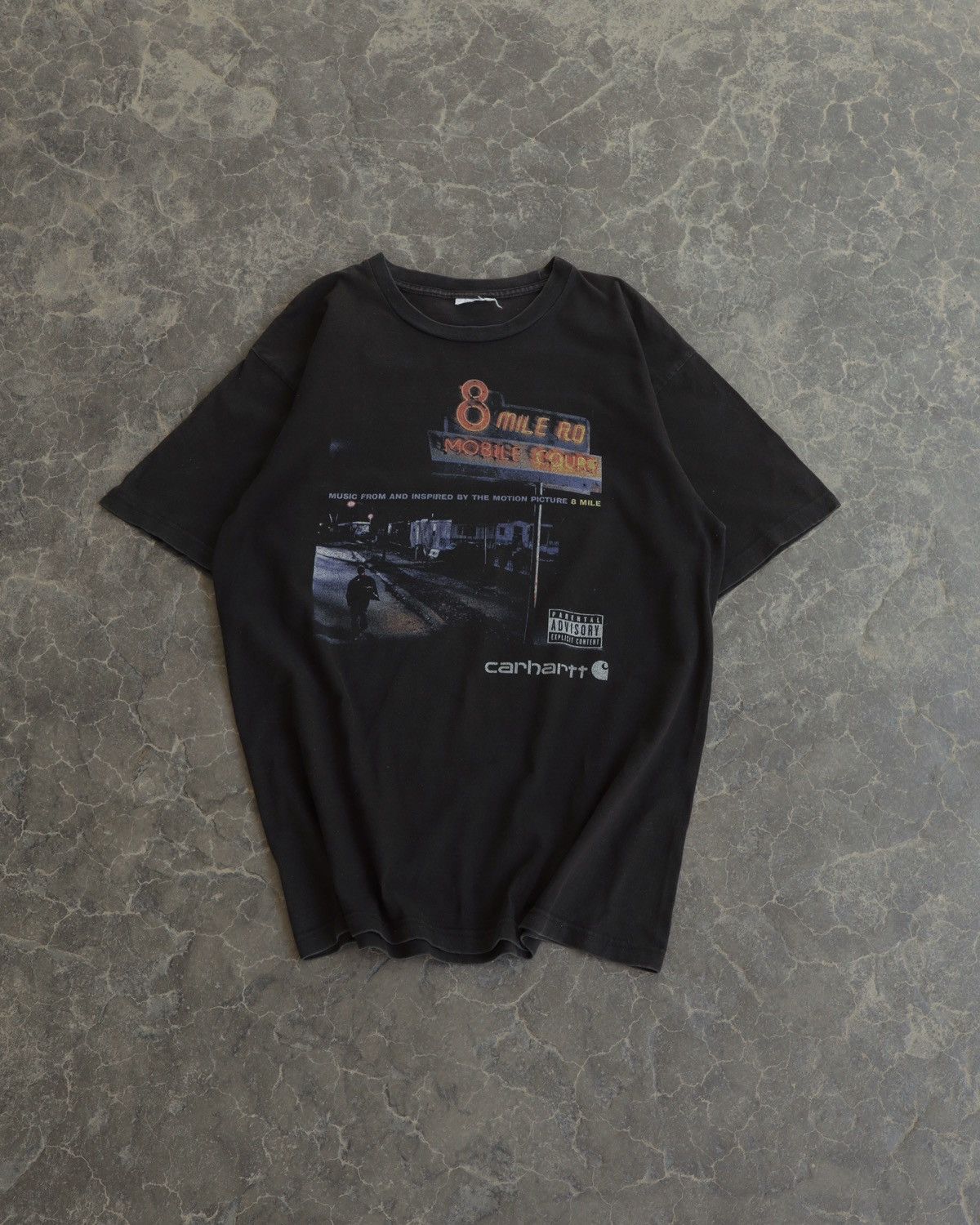 Carhartt Vintage 8 Mile Carhartt Detroit Black Movie Promo Tee Hoodie, Sweatshirt | PodTeesHub.com