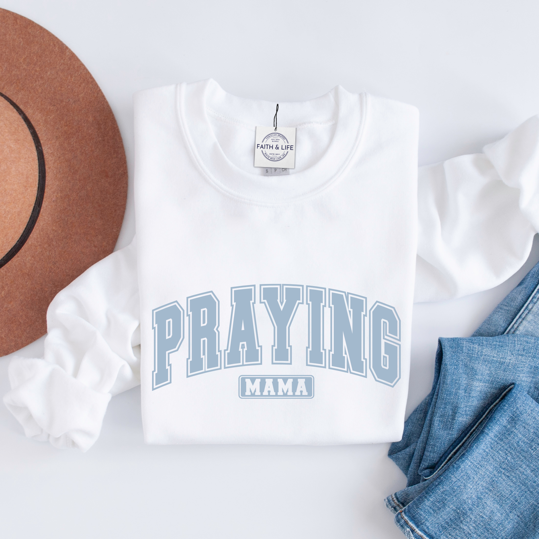 Praying Mama Custom Graphic Mother's Day Faith Sweatshirt T-Shirts, Hoodie | PodTeesHub.com
