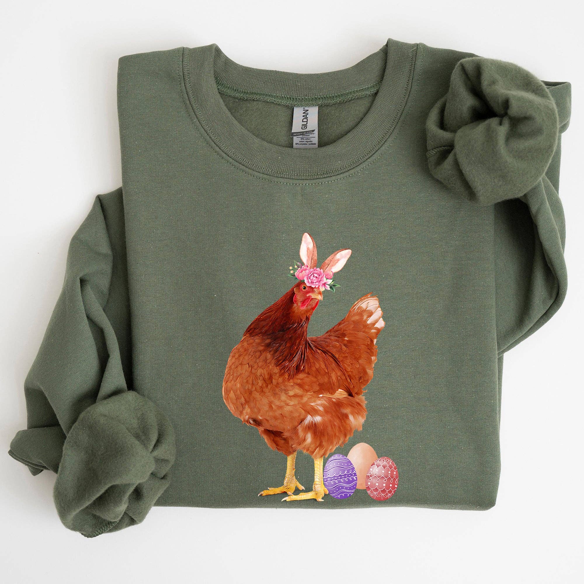 Easter Chicken, Rabbit, Eggs, Funny Sweatshirt T-Shirts, Hoodie | PodTeesHub.com