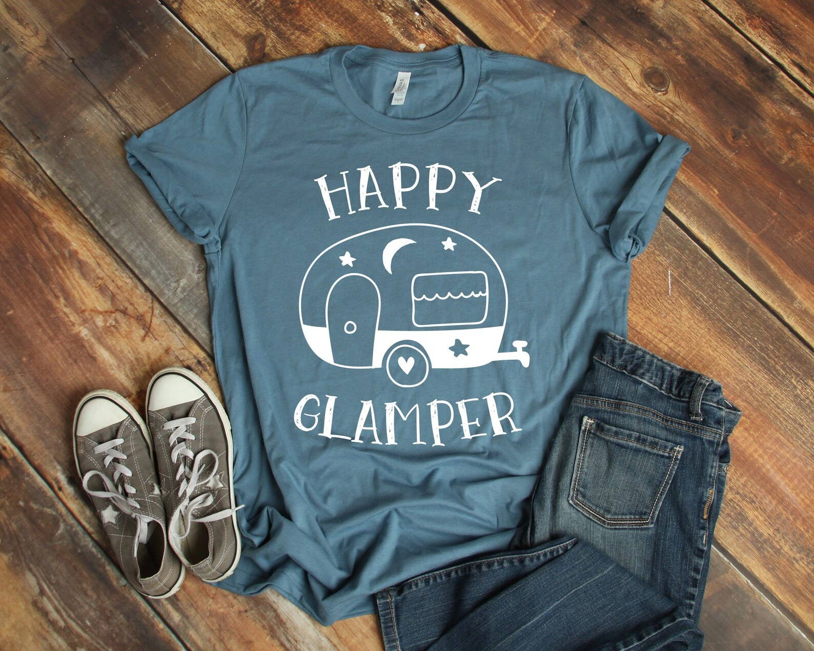 Happy Glamper T-Shirt Hoodie, Sweatshirt | PodTeesHub.com