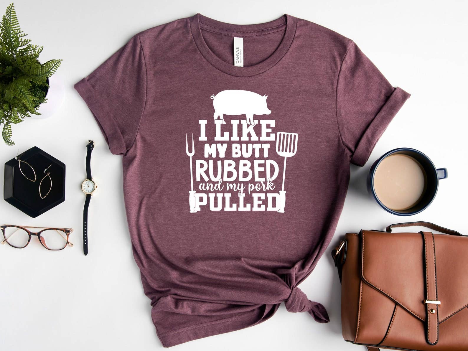 I Like My Butt Rubbed and My Pork Pulled T-Shirt Hoodie, Sweatshirt | PodTeesHub.com