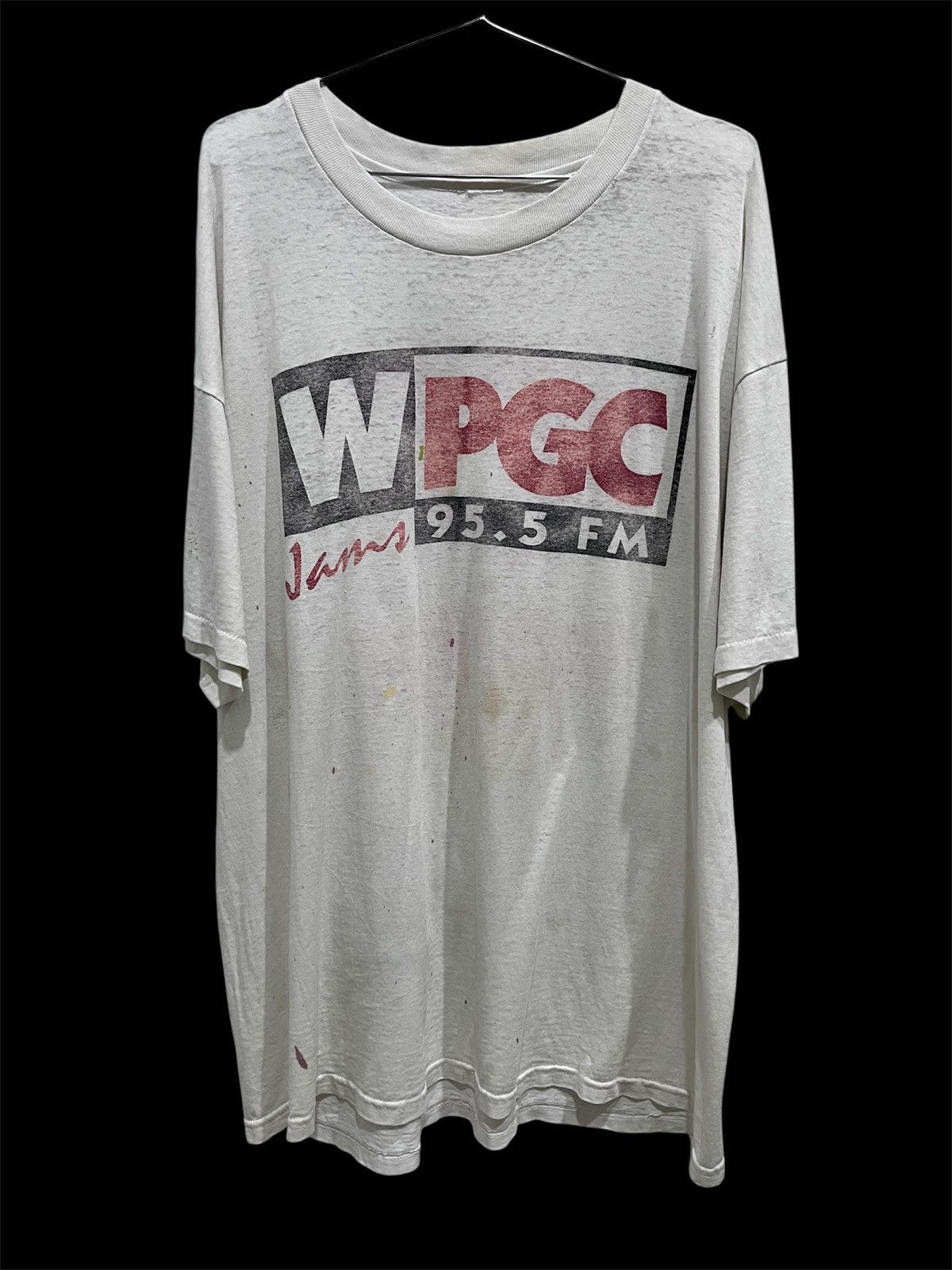Vintage 90s Wpgc Fm Tee Faded Thrashed 2xl Hiphop Rap R B Hoodie, Sweatshirt | PodTeesHub.com