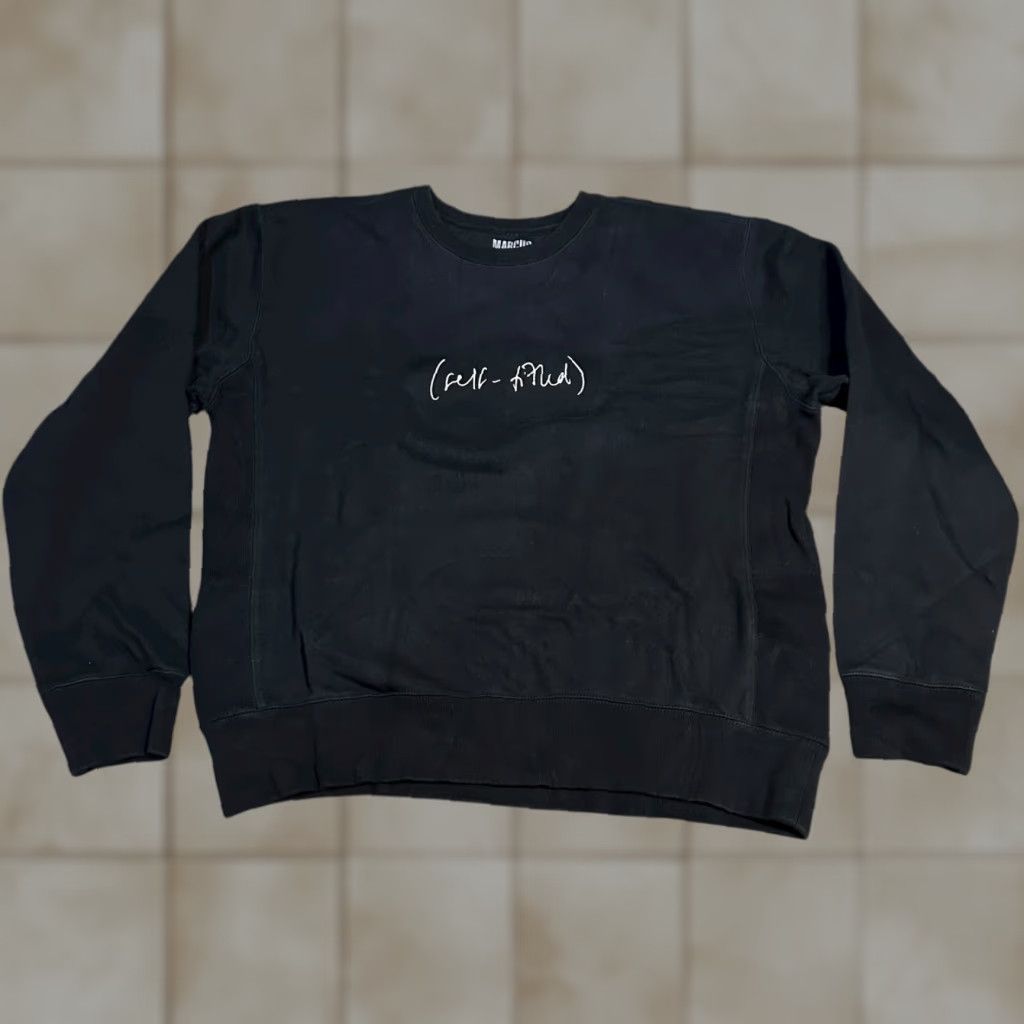 Vintage Marcus Mumford Self Afflicted Graphic Sweatshirt Black Xxl Crewneck Pullover T-Shirts, Hoodie | PodTeesHub.com