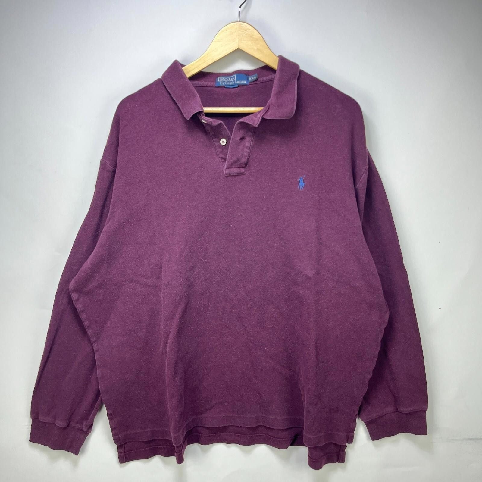 Polo Ralph Lauren Vintage 90s Polo Ralph Lauren Pony Rugby Shirt 2xl Hoodie, Sweatshirt | PodTeesHub.com